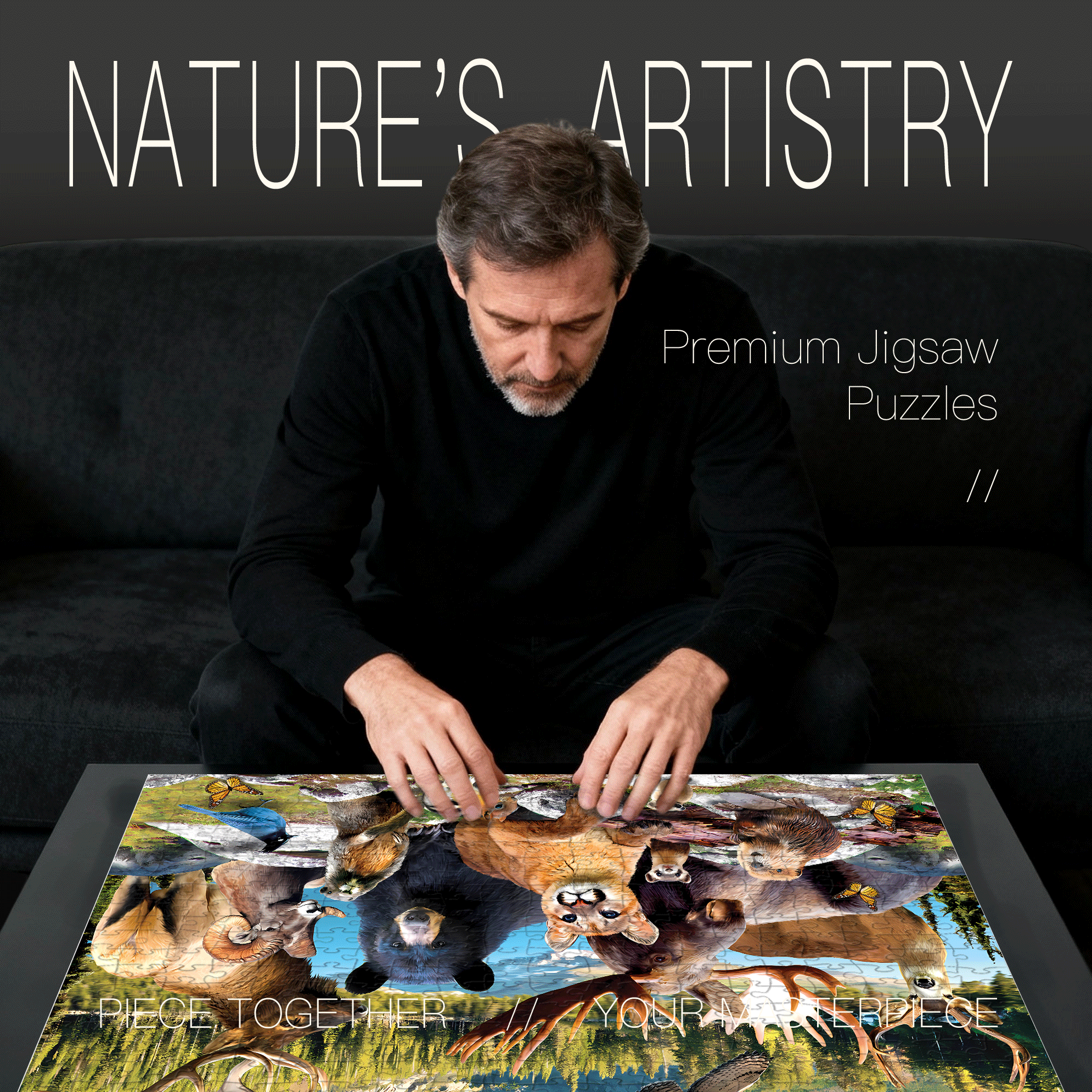 Rocky Mountain National Park 500pcs/1000pcs Jigsaw Puzzle, Scratch-Resistant, Interactive Family Game & Brain-Boosting DIY Decor, Perfect for Halloween, Christmas & New Year Gifts, Family Puzzle Game