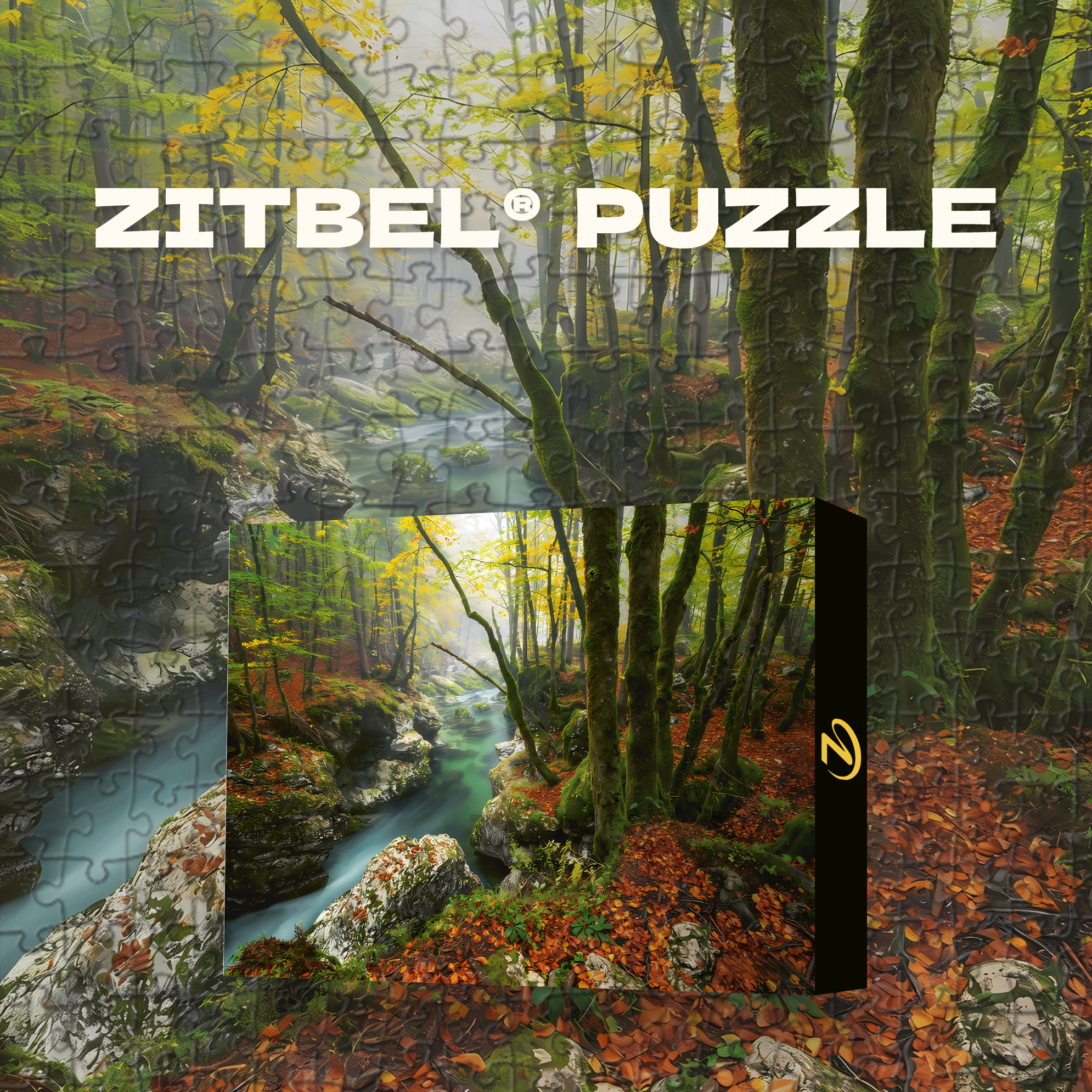 Magic Forests 500pcs/1000pcs Jigsaw Puzzle, Scratch-Resistant, Interactive Family Game & Brain-Boosting DIY Decor, Perfect for Halloween, Christmas & New Year Gifts, Family Puzzle Game