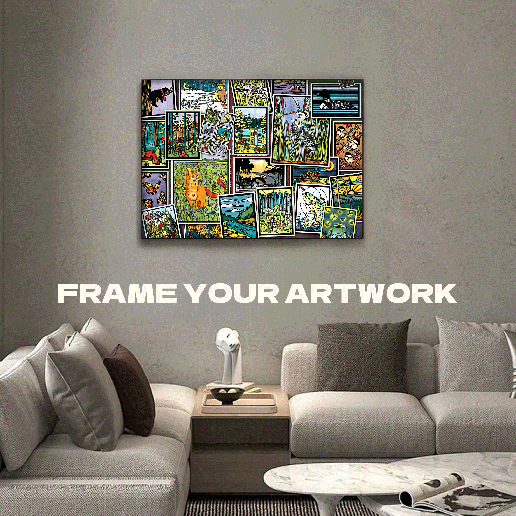 Nature's Notes 500pcs/1000pcs Jigsaw Puzzle, Scratch-Resistant, Interactive Family Game & Brain-Boosting DIY Decor, Perfect for Halloween, Christmas & New Year Gifts, Family Puzzle Game
