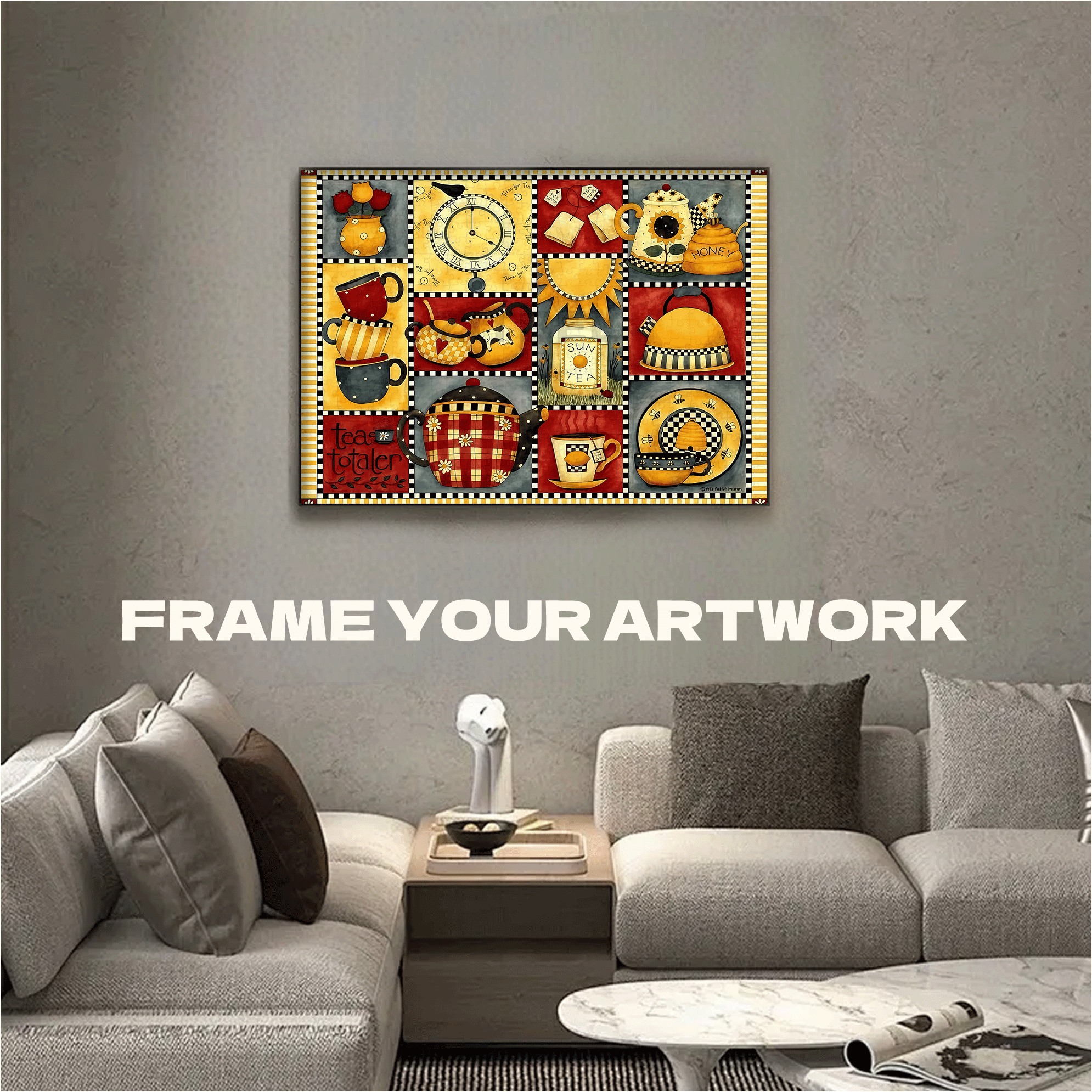 Retro Farmer 500pcs/1000pcs Jigsaw Puzzle, Scratch-Resistant, Interactive Family Game & Brain-Boosting DIY Decor, Perfect for Halloween, Christmas & New Year Gifts, Family Puzzle Game