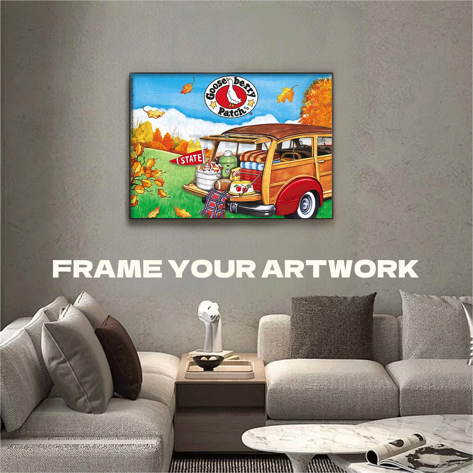 Road Trip Luggage In Autumn 500pcs/1000pcs Jigsaw Puzzle, Scratch-Resistant, Interactive Family Game & Brain-Boosting DIY Decor, Perfect for Halloween, Christmas & New Year Gifts, Family Puzzle Game