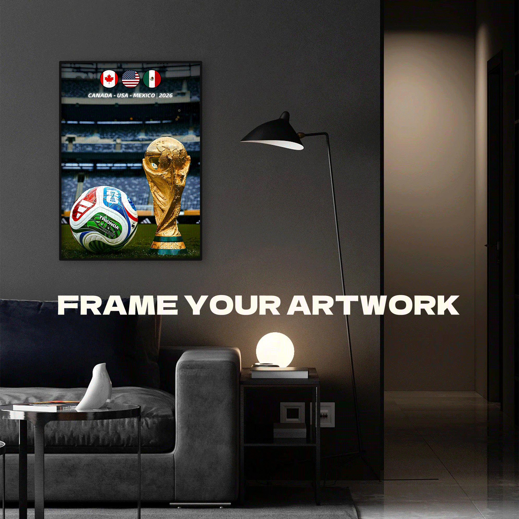 2026 FIFA World Cup (Canada-USA-Mexico) 500pcs/1000pcs Jigsaw Puzzle, Scratch-Resistant, Interactive Family Game & Brain-Boosting DIY Decor, Perfect for Halloween, Christmas & New Year Gifts, Family Puzzle Game