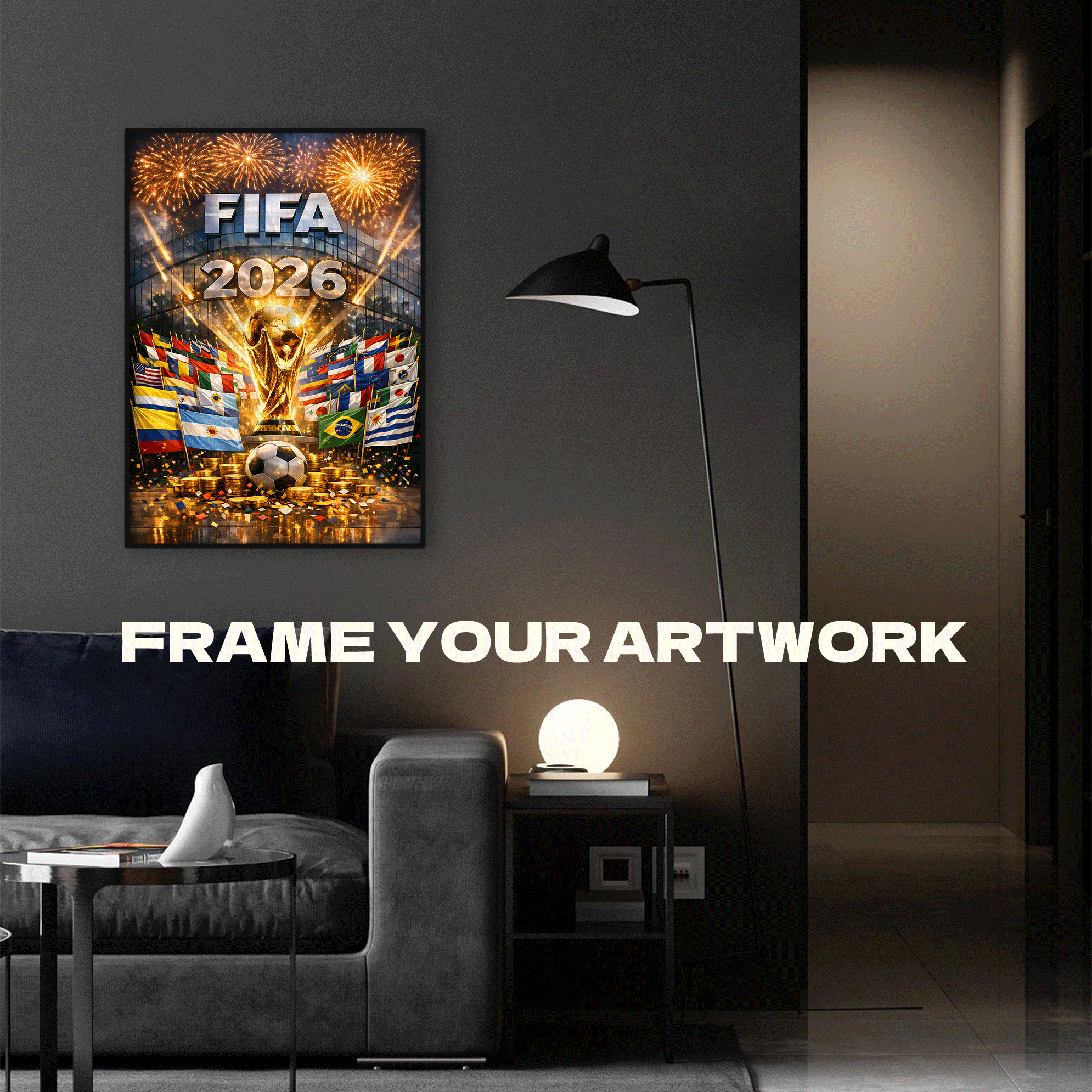 2026 FIFA World Cup 500pcs/1000pcs Jigsaw Puzzle, Scratch-Resistant, Interactive Family Game & Brain-Boosting DIY Decor, Perfect for Halloween, Christmas & New Year Gifts, Family Puzzle Game