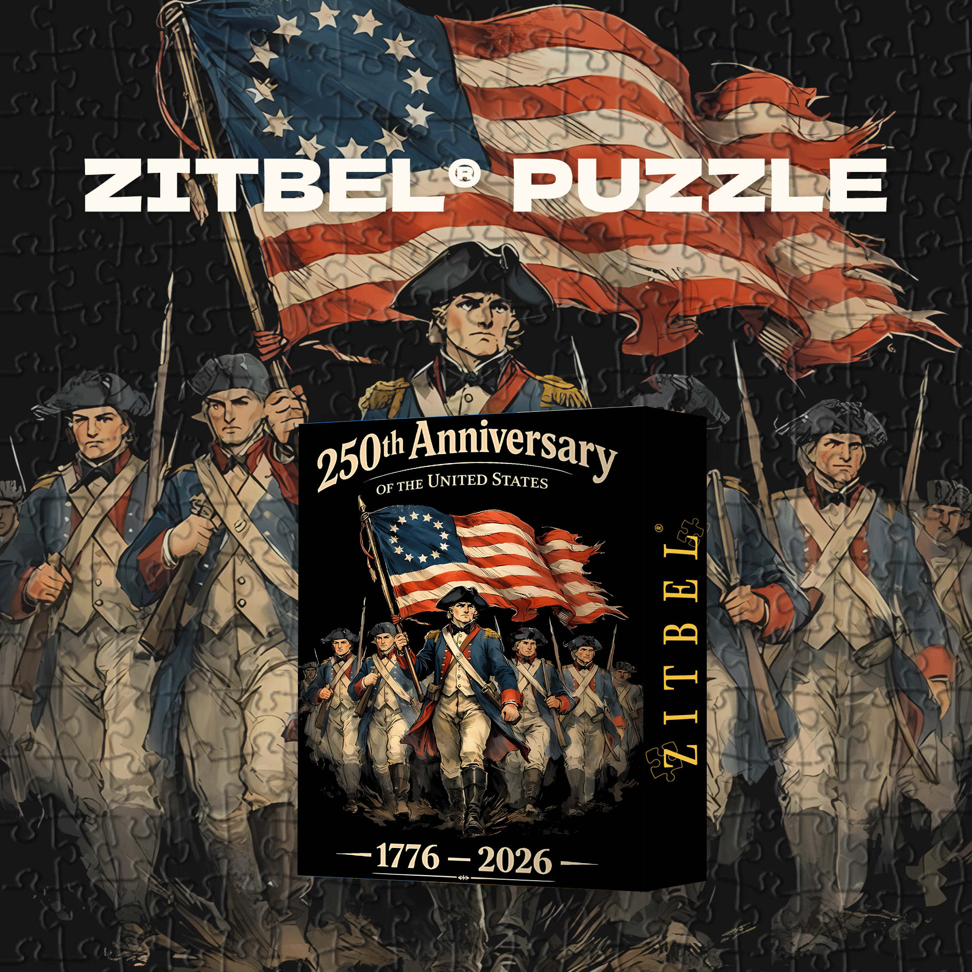 4th Of July Veterans Day 500pcs/1000pcs Jigsaw Puzzle, Scratch-Resistant, Interactive Family Game & Brain-Boosting DIY Decor, Perfect for Halloween, Christmas & New Year Gifts, Family Puzzle Game