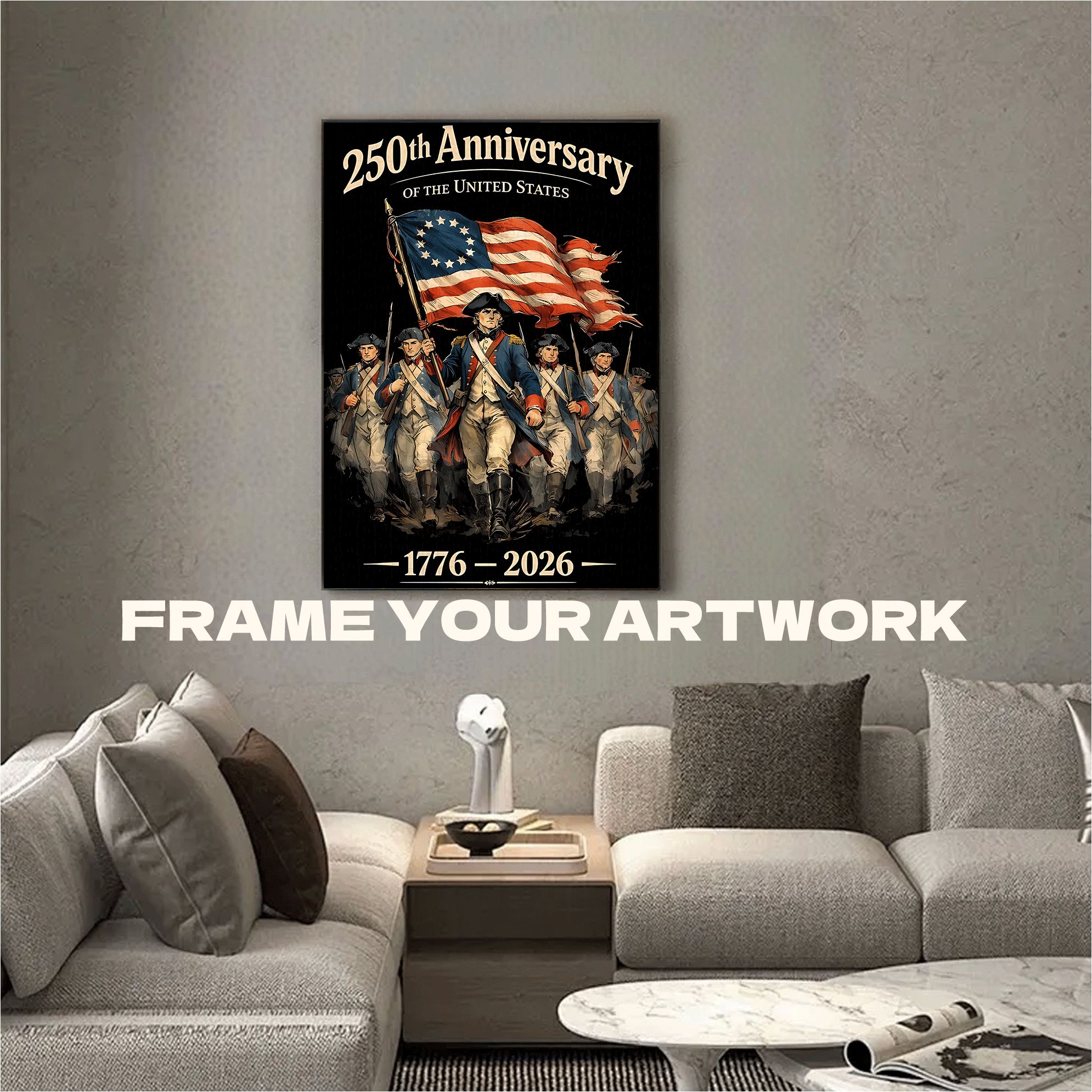 4th Of July Veterans Day 500pcs/1000pcs Jigsaw Puzzle, Scratch-Resistant, Interactive Family Game & Brain-Boosting DIY Decor, Perfect for Halloween, Christmas & New Year Gifts, Family Puzzle Game