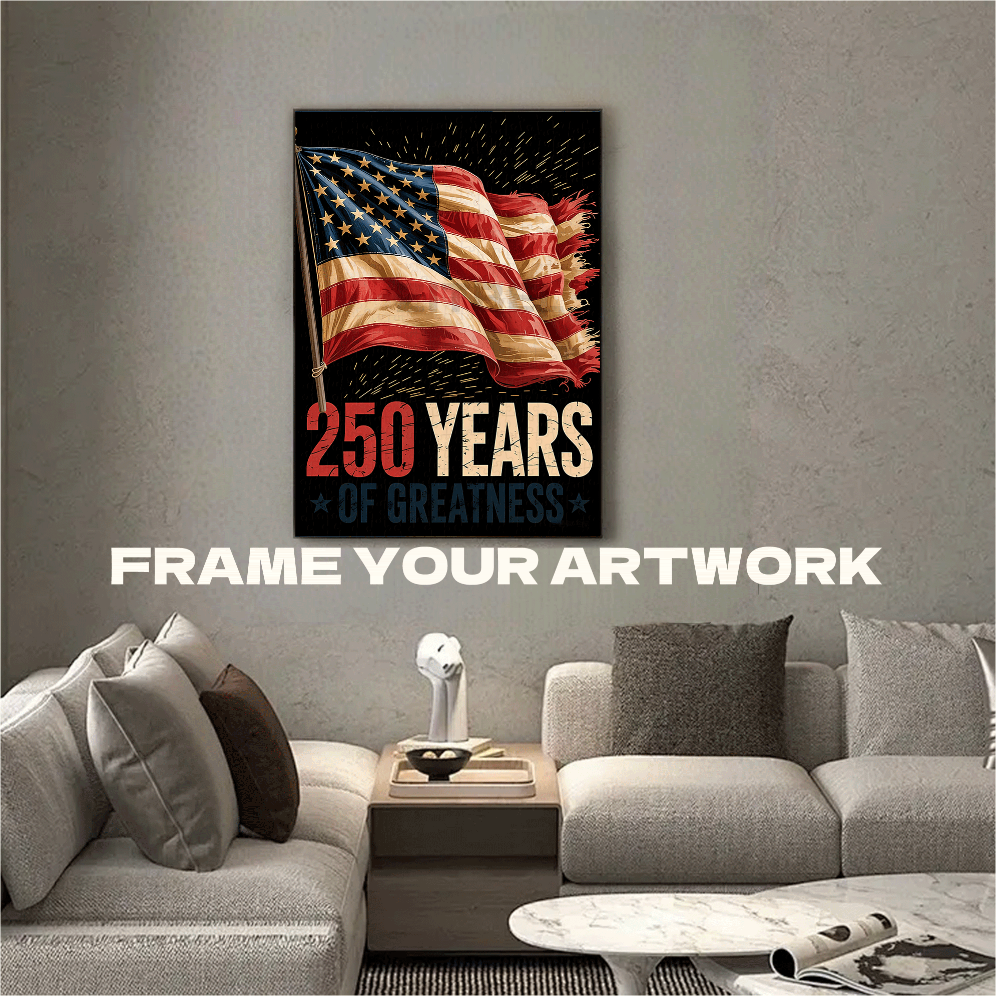 American 250 Years 500pcs/1000pcs Jigsaw Puzzle, Scratch-Resistant, Interactive Family Game & Brain-Boosting DIY Decor, Perfect for Halloween, Christmas & New Year Gifts, Family Puzzle Game