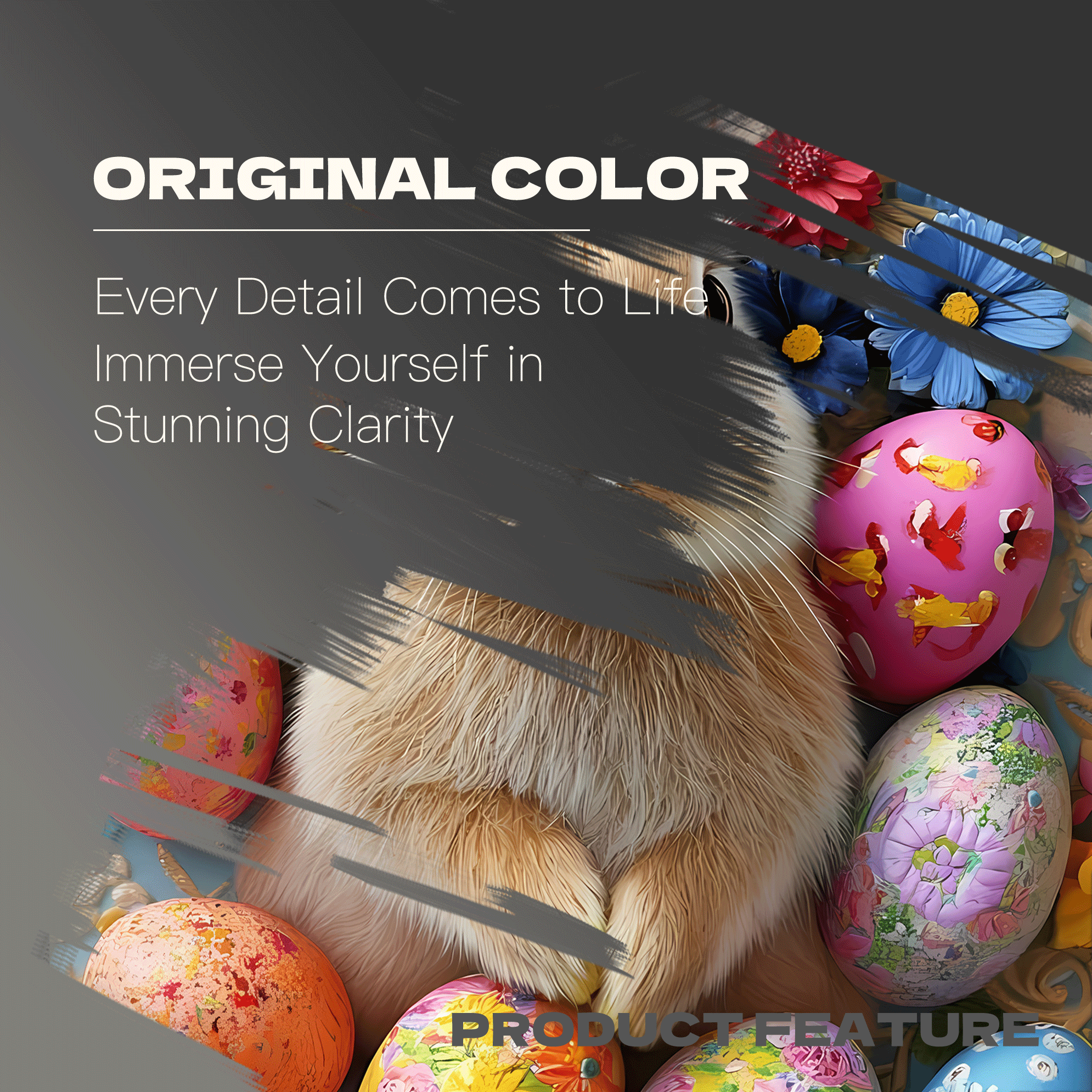 Easter Bunny Decorations 500pcs/1000pcs Jigsaw Puzzle, Scratch-Resistant, Interactive Family Game & Brain-Boosting DIY Decor, Perfect for Halloween, Christmas & New Year Gifts, Family Puzzle Game