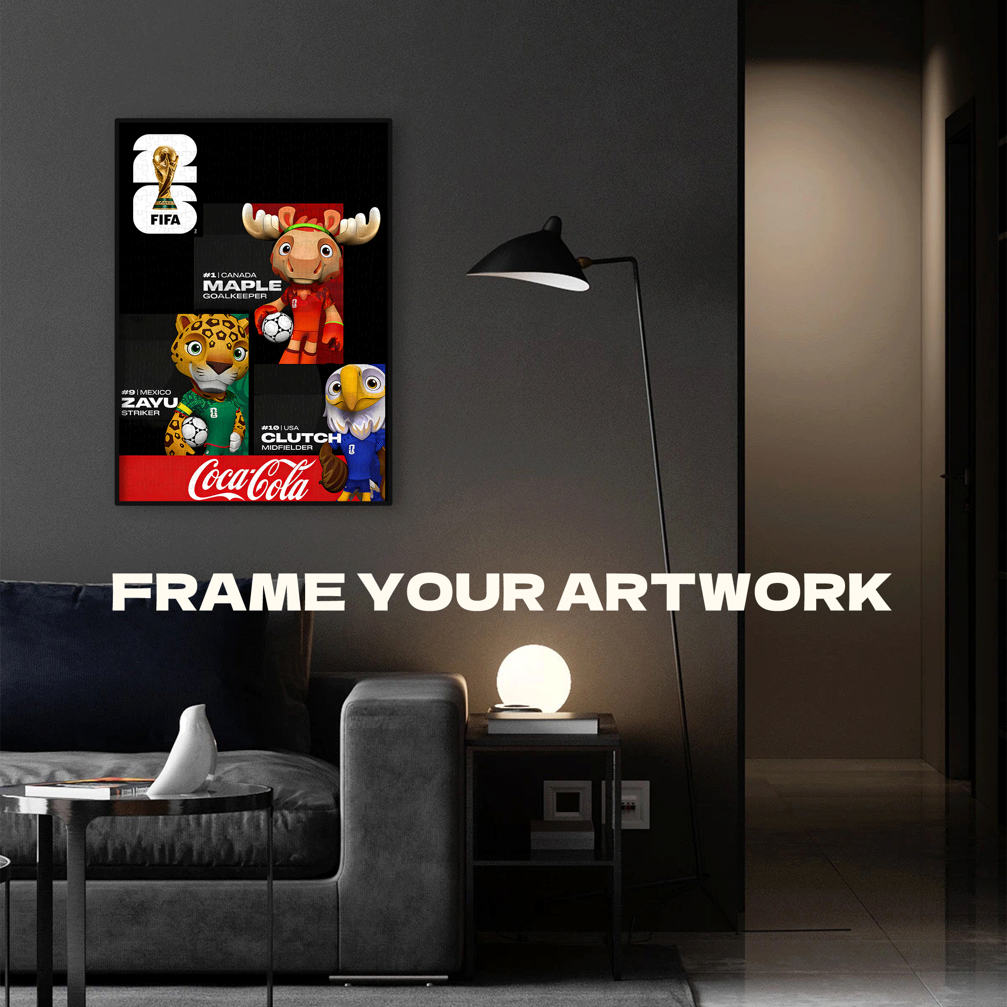 Fifa 2026 500pcs/1000pcs Jigsaw Puzzle, Scratch-Resistant, Interactive Family Game & Brain-Boosting DIY Decor, Perfect for Halloween, Christmas & New Year Gifts, Family Puzzle Game
