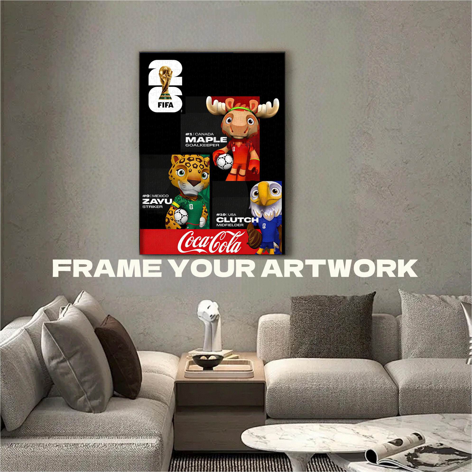 Fifa 2026 500pcs/1000pcs Jigsaw Puzzle, Scratch-Resistant, Interactive Family Game & Brain-Boosting DIY Decor, Perfect for Halloween, Christmas & New Year Gifts, Family Puzzle Game