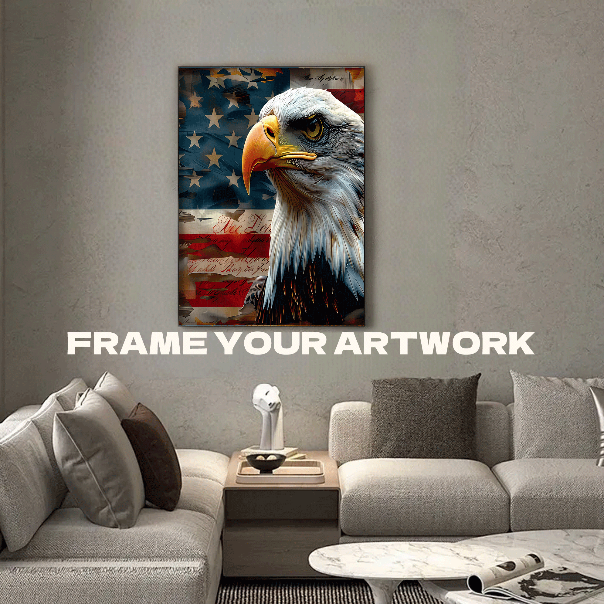 Proud Eagle 500pcs/1000pcs Jigsaw Puzzle, Scratch-Resistant, Interactive Family Game & Brain-Boosting DIY Decor, Perfect for Halloween, Christmas & New Year Gifts, Family Puzzle Game