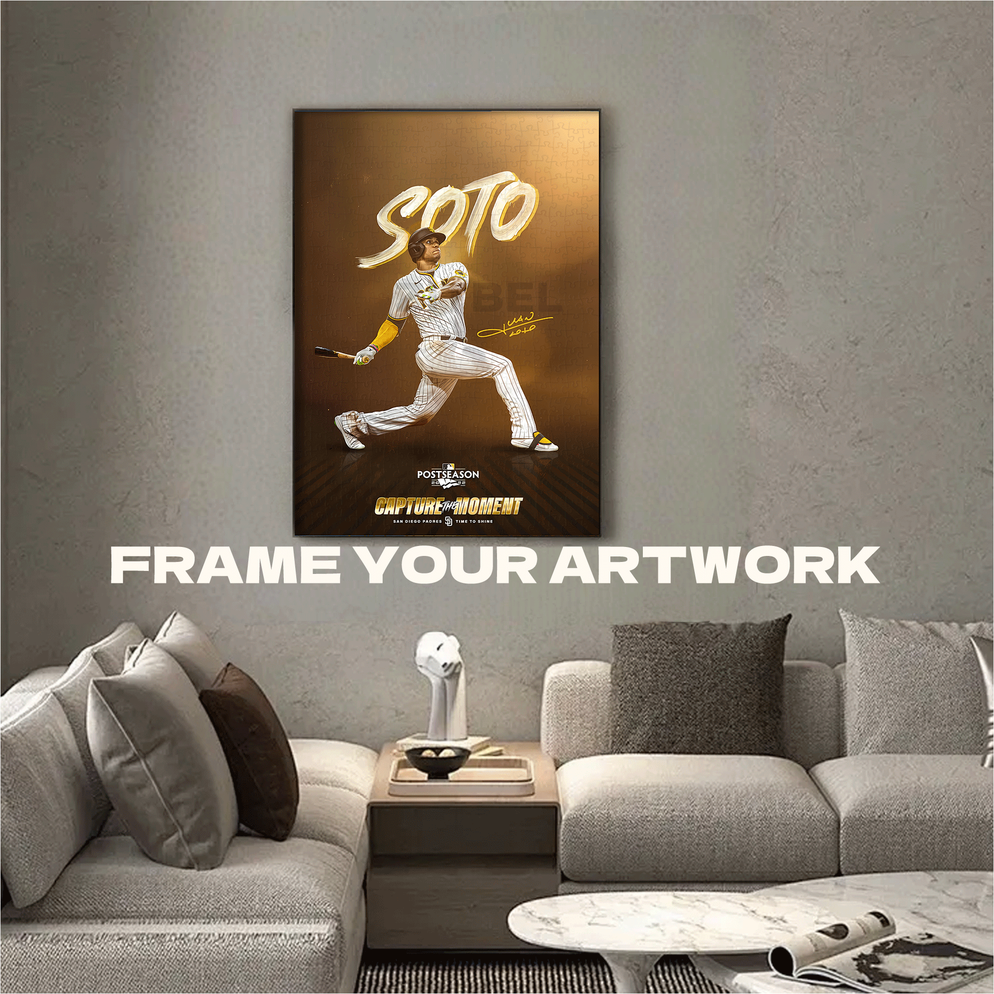 Swing For Glory Juan Soto's Postseason Moment 500pcs/1000pcs Jigsaw Puzzle, Scratch-Resistant, Interactive Family Game & Brain-Boosting DIY Decor, Perfect for Halloween, Christmas & New Year Gifts, Family Puzzle Game