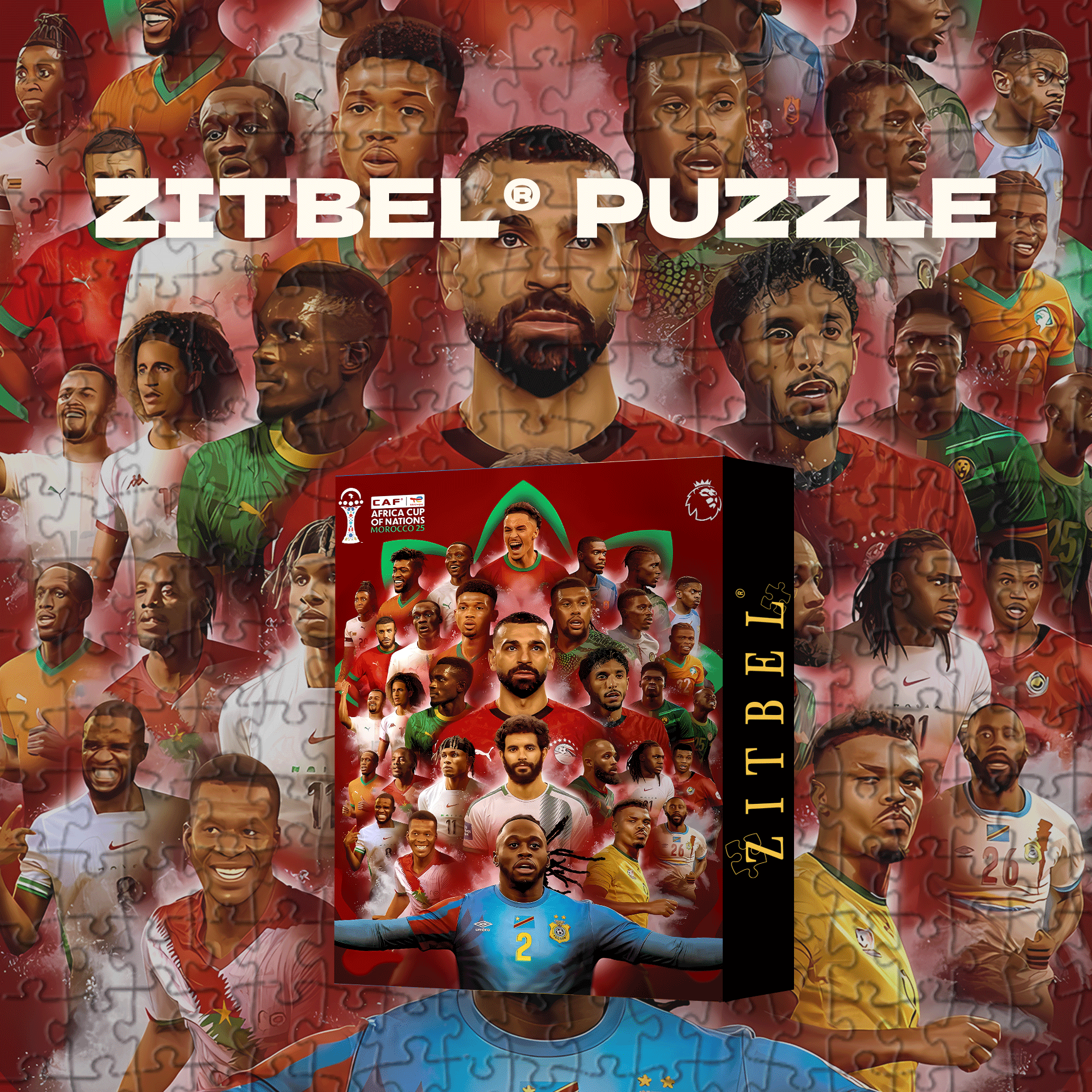 The PREMIER LEAGUE Participants 500pcs/1000pcs Jigsaw Puzzle, Scratch-Resistant, Interactive Family Game & Brain-Boosting DIY Decor, Perfect for Halloween, Christmas & New Year Gifts, Family Puzzle Game