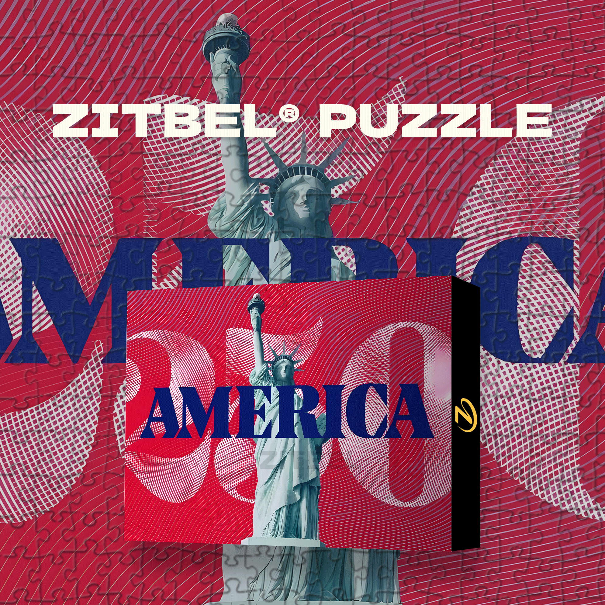 America's 250th Anniversary Commemoration 500pcs/1000pcs Jigsaw Puzzle, Scratch-Resistant, Interactive Family Game & Brain-Boosting DIY Decor, Perfect for Halloween, Christmas & New Year Gifts, Family Puzzle Game