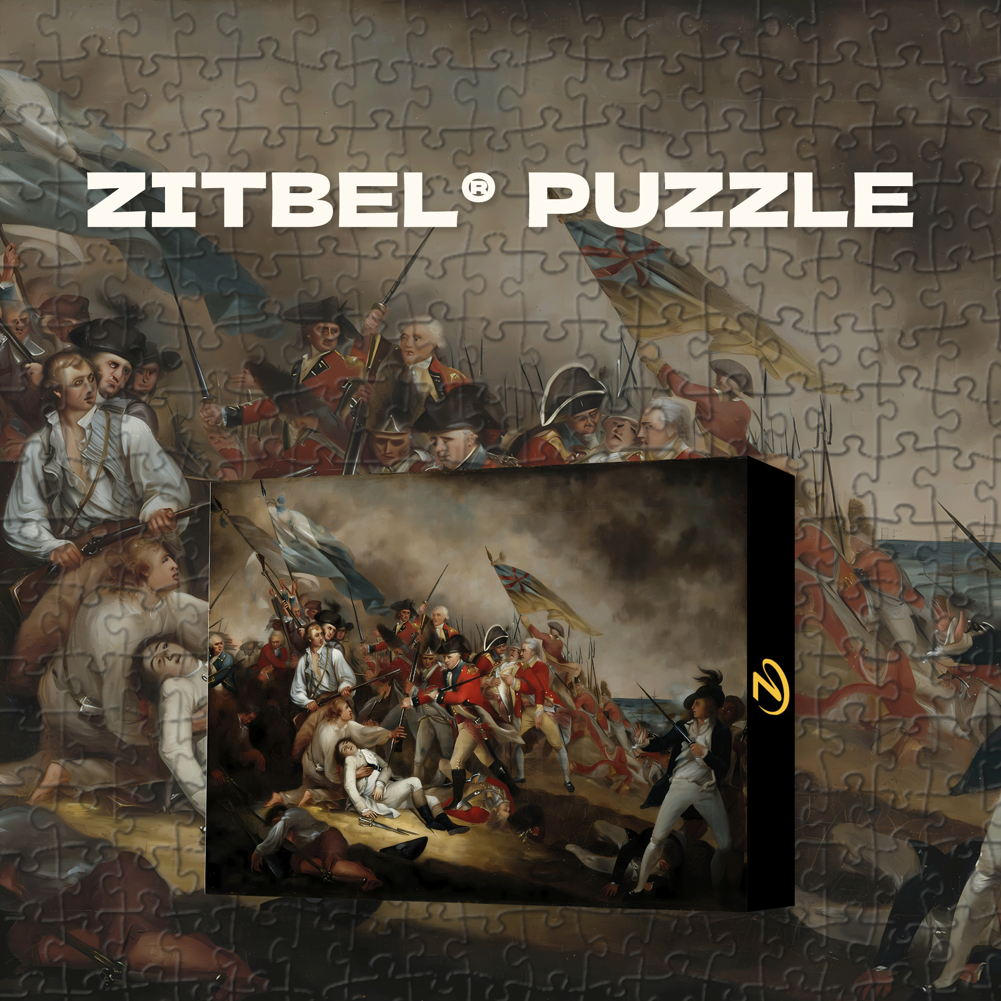 The Battle Of Bunker Hill 500pcs/1000pcs Jigsaw Puzzle, Scratch-Resistant, Interactive Family Game & Brain-Boosting DIY Decor, Perfect for Halloween, Christmas & New Year Gifts, Family Puzzle Game
