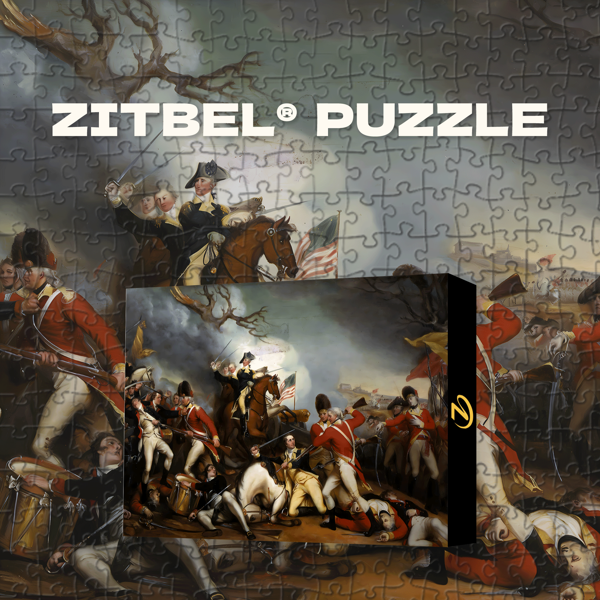 The Battle Of Trenton 500pcs/1000pcs Jigsaw Puzzle, Scratch-Resistant, Interactive Family Game & Brain-Boosting DIY Decor, Perfect for Halloween, Christmas & New Year Gifts, Family Puzzle Game
