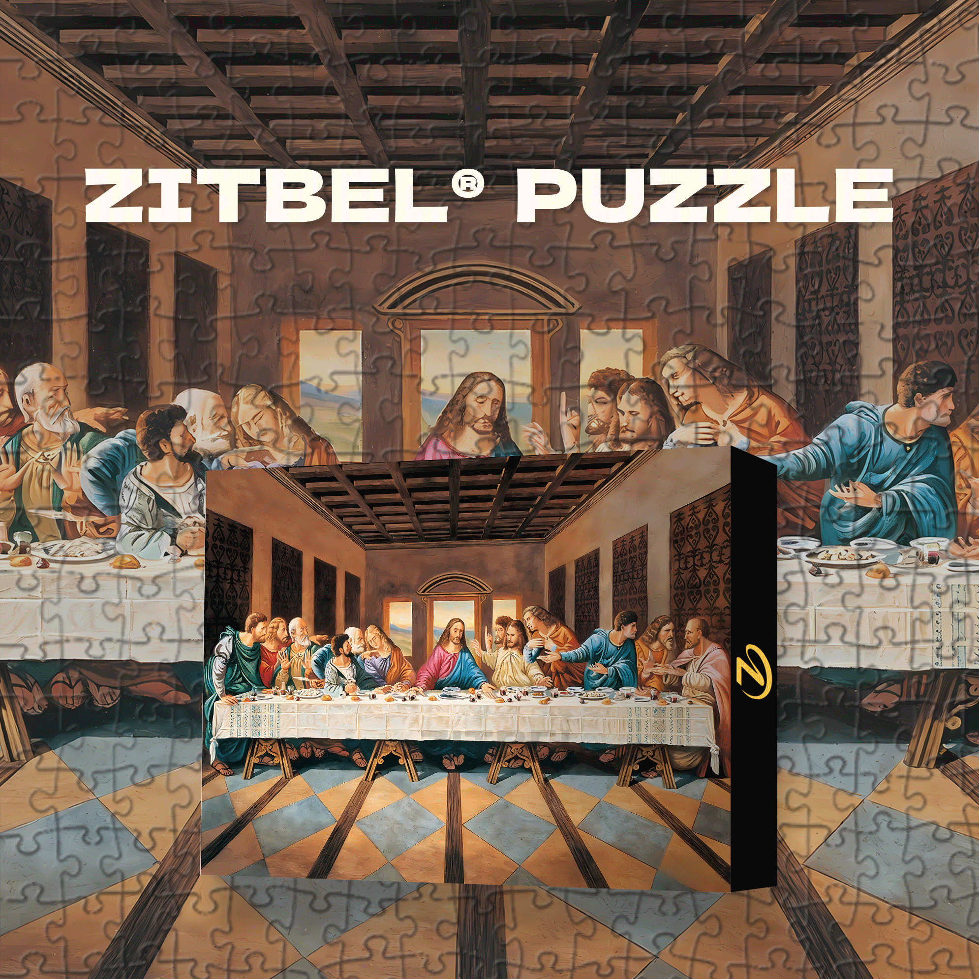 The Last Supper-Eternal Masterpiece 500pcs/1000pcs Jigsaw Puzzle, Scratch-Resistant, Interactive Family Game & Brain-Boosting DIY Decor, Perfect for Halloween, Christmas & New Year Gifts, Family Puzzle Game