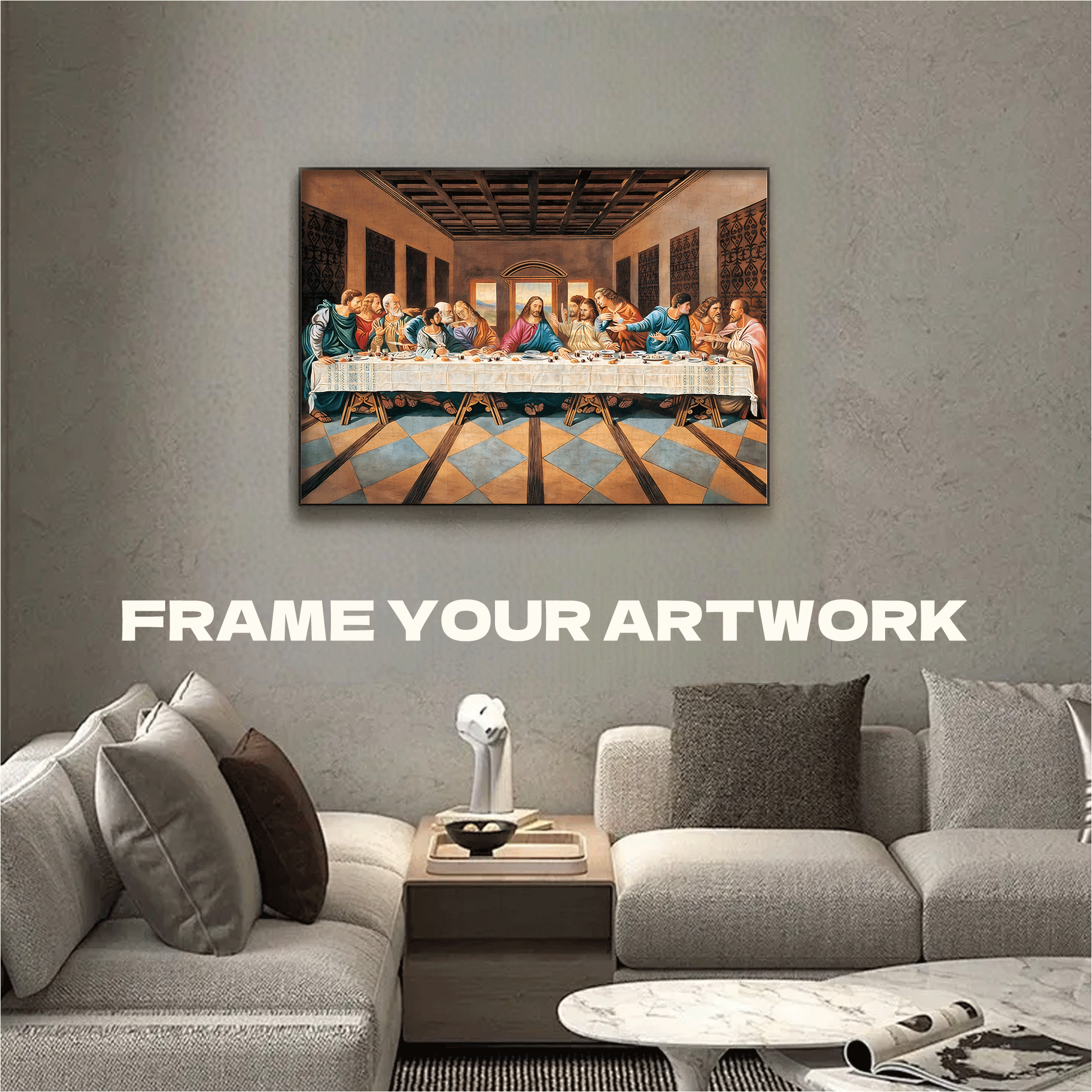 The Last Supper-Eternal Masterpiece 500pcs/1000pcs Jigsaw Puzzle, Scratch-Resistant, Interactive Family Game & Brain-Boosting DIY Decor, Perfect for Halloween, Christmas & New Year Gifts, Family Puzzle Game
