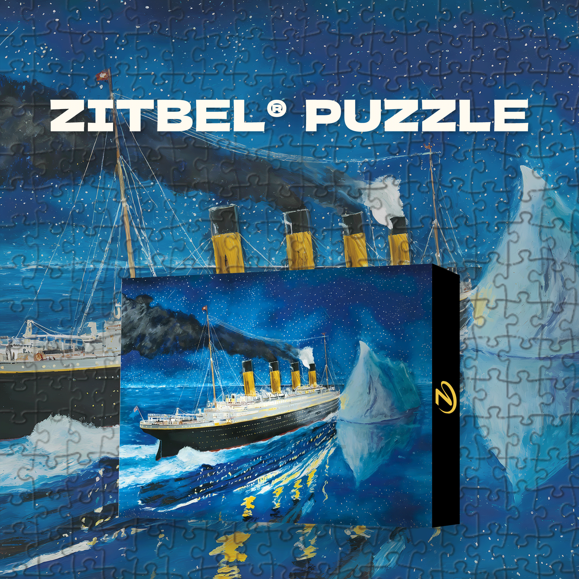 Titanic Fateful Night 500pcs/1000pcs Jigsaw Puzzle, Scratch-Resistant, Interactive Family Game & Brain-Boosting DIY Decor, Perfect for Halloween, Christmas & New Year Gifts, Family Puzzle Game