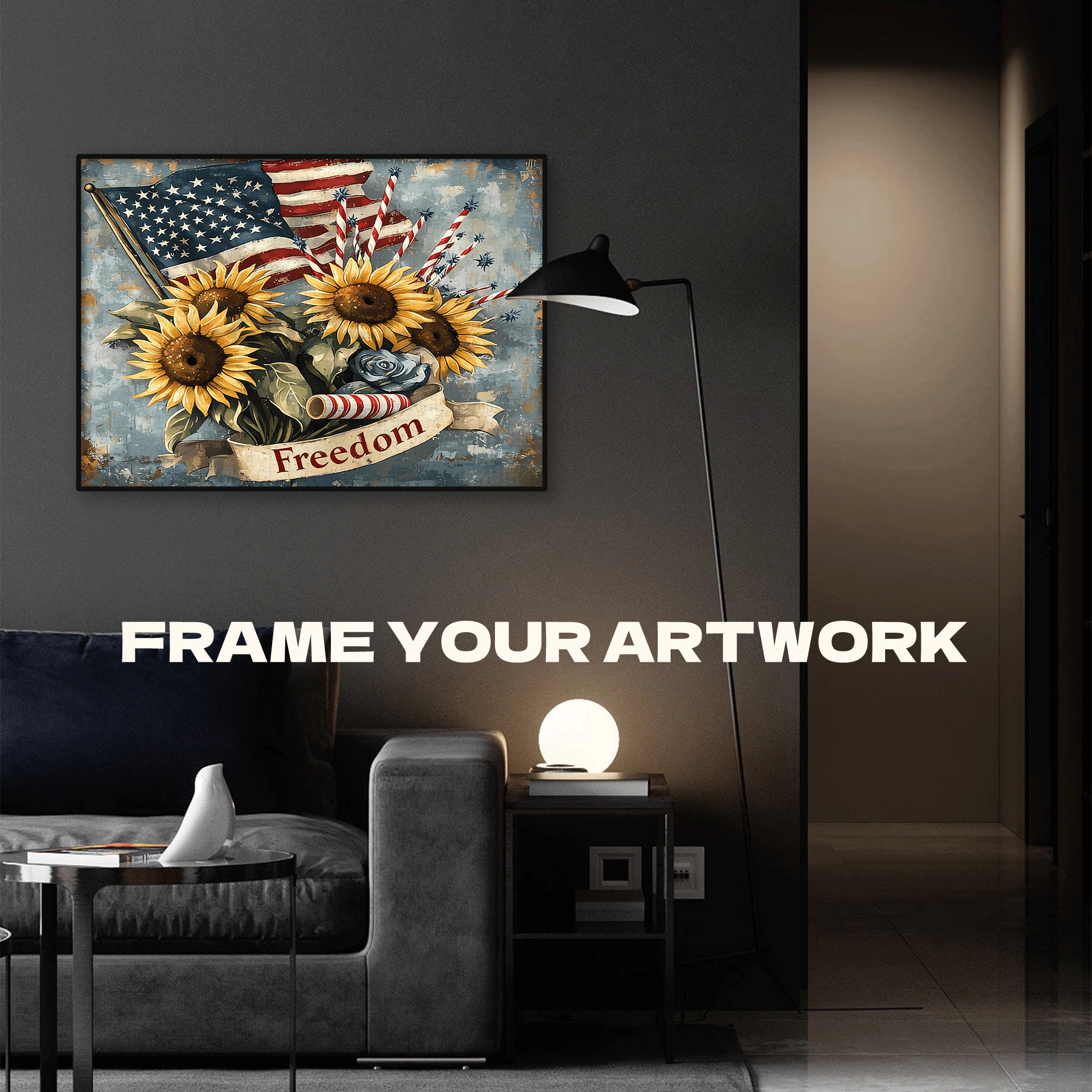 Vintage Patriotic 500pcs/1000pcs Jigsaw Puzzle, Scratch-Resistant, Interactive Family Game & Brain-Boosting DIY Decor, Perfect for Halloween, Christmas & New Year Gifts, Family Puzzle Game