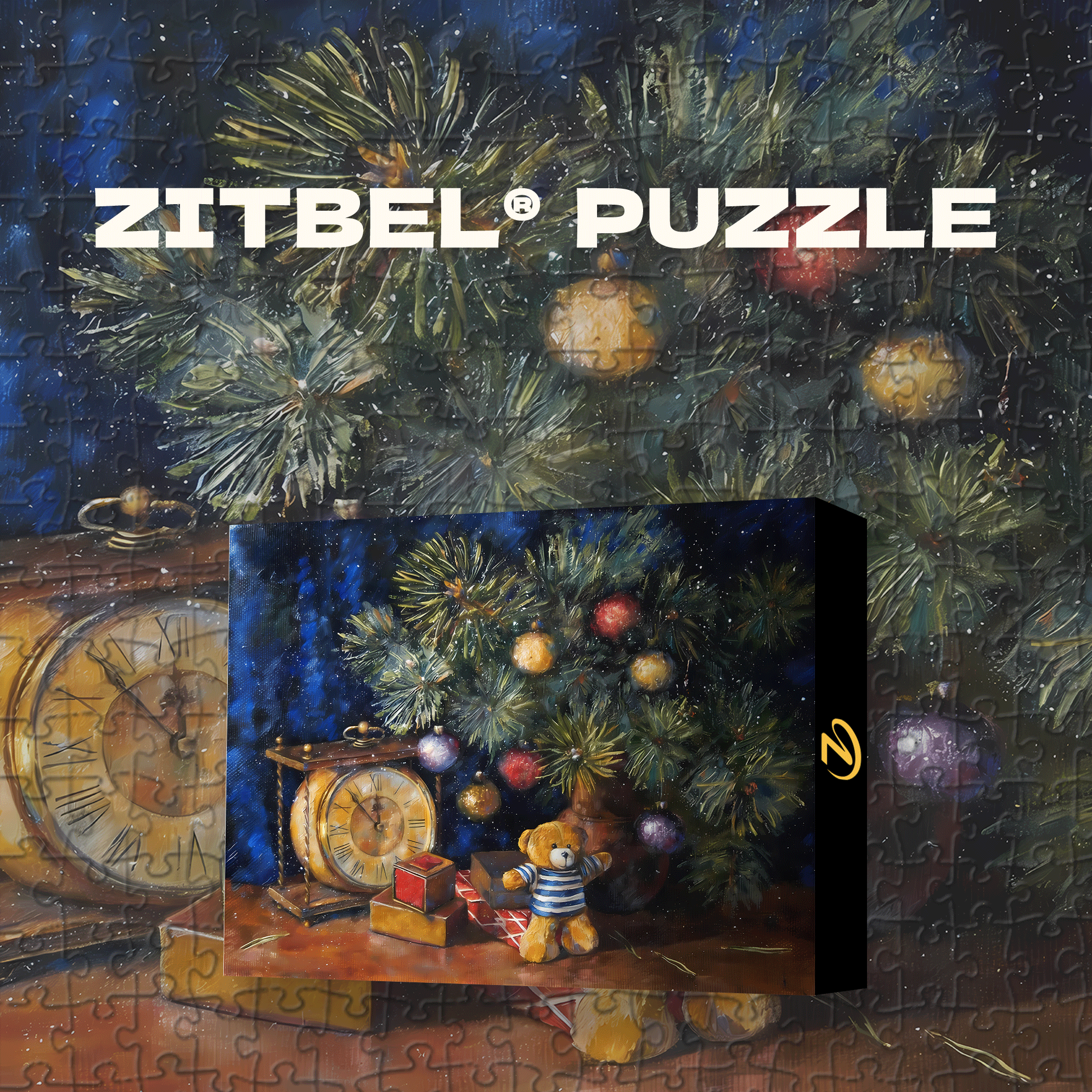 Waiting For The New Year 500pcs/1000pcs Jigsaw Puzzle, Scratch-Resistant, Interactive Family Game & Brain-Boosting DIY Decor, Perfect for Halloween, Christmas & New Year Gifts, Family Puzzle Game