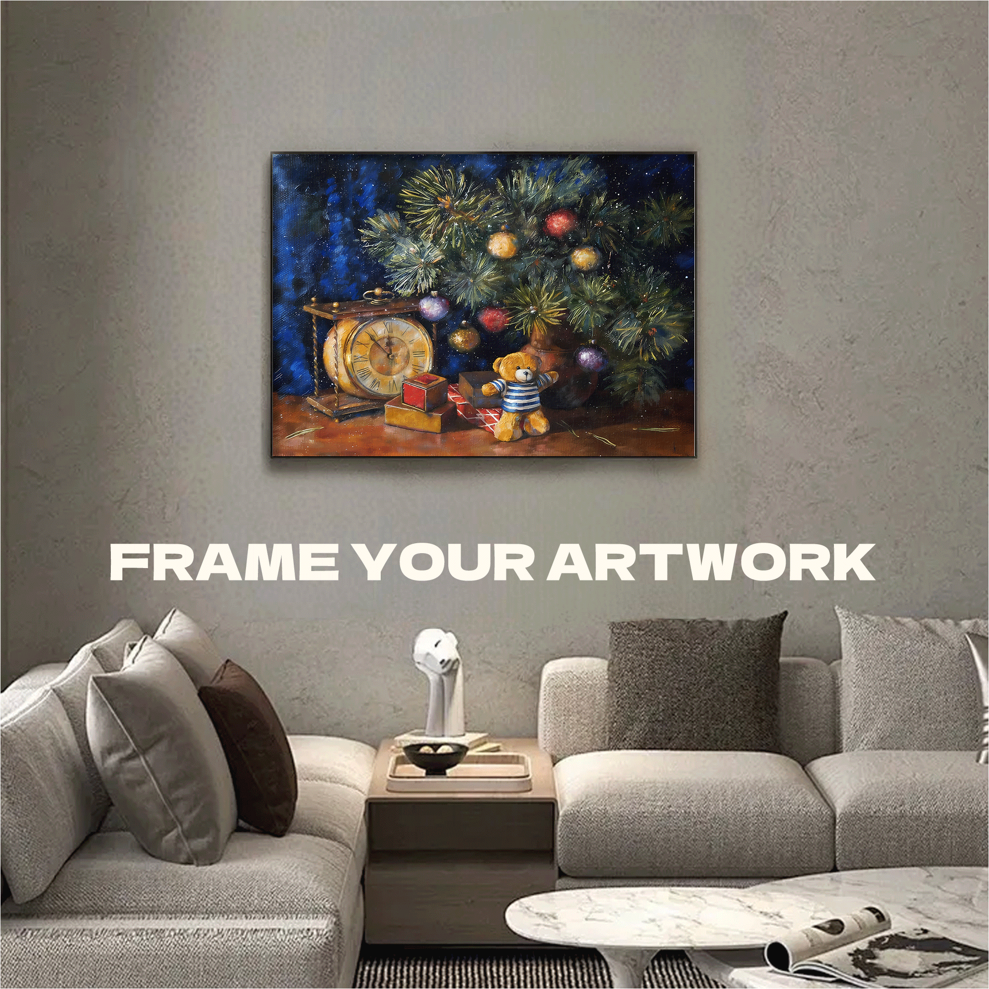 Waiting For The New Year 500pcs/1000pcs Jigsaw Puzzle, Scratch-Resistant, Interactive Family Game & Brain-Boosting DIY Decor, Perfect for Halloween, Christmas & New Year Gifts, Family Puzzle Game