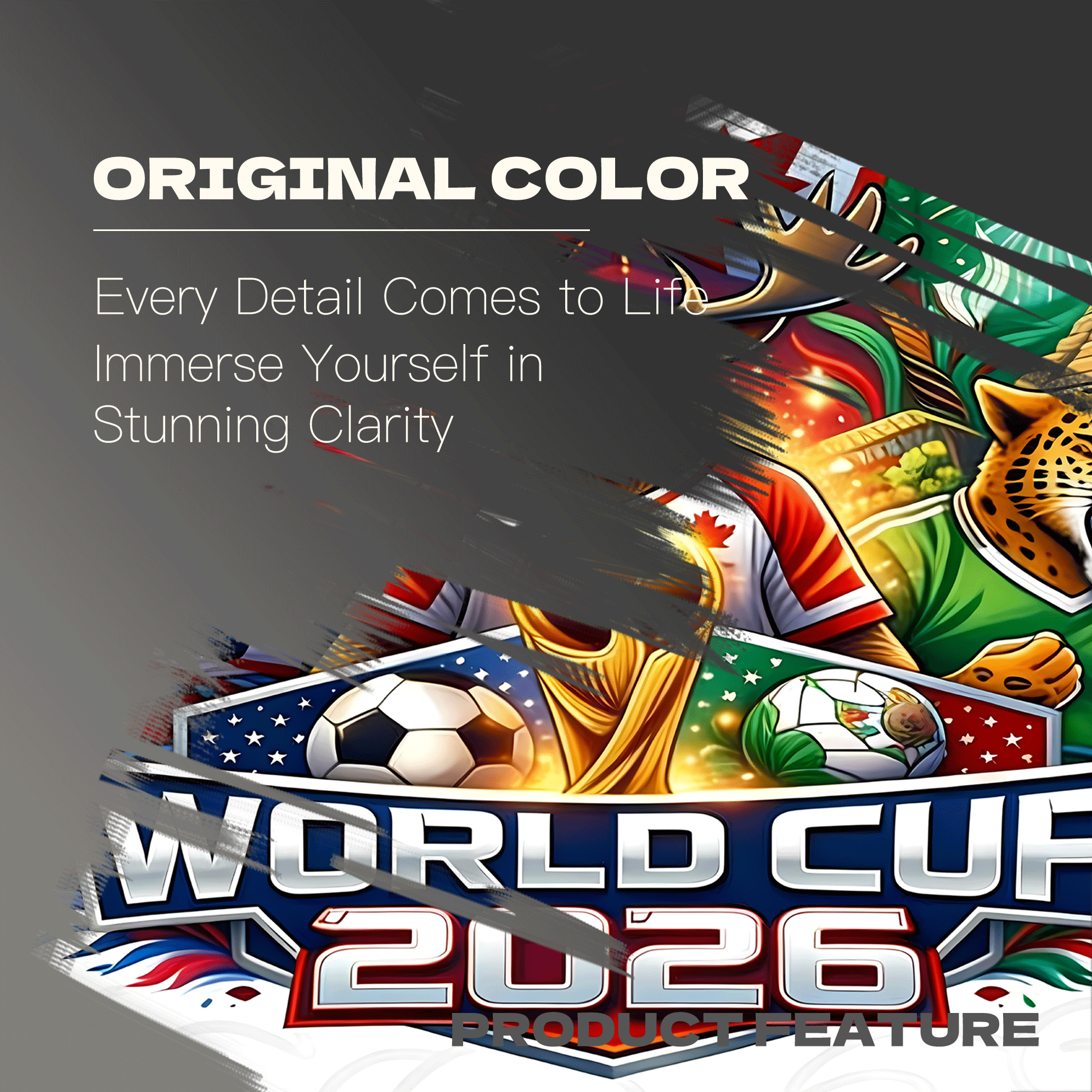 World Cup 2026 PNG, USA Canada Mexico 500pcs/1000pcs Jigsaw Puzzle, Scratch-Resistant, Interactive Family Game & Brain-Boosting DIY Decor, Perfect for Halloween, Christmas & New Year Gifts, Family Puzzle Game