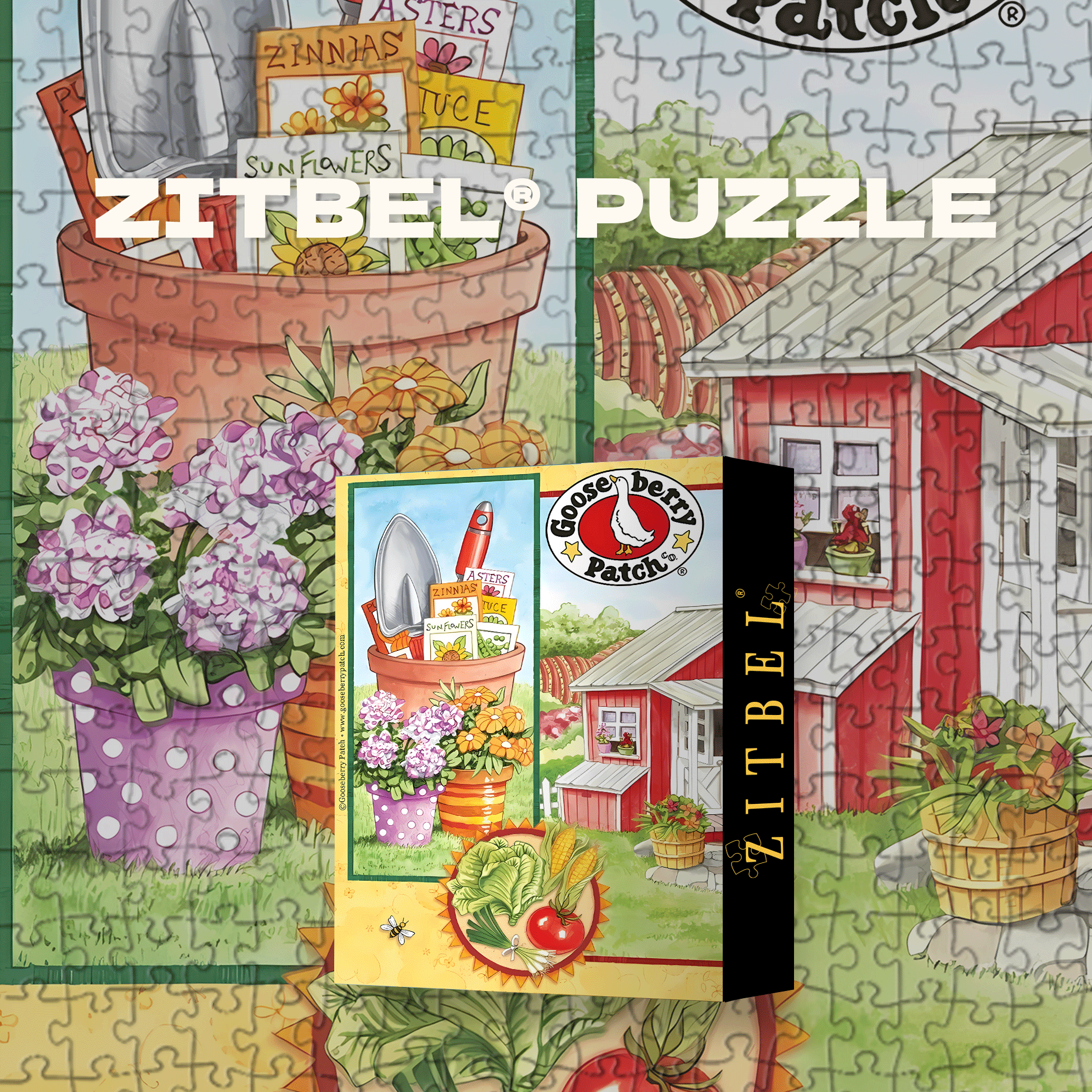 Flourishing Beginning In The Garden Cottage 500pcs/1000pcs Jigsaw Puzzle, Scratch-Resistant, Interactive Family Game & Brain-Boosting DIY Decor, Perfect for Halloween, Christmas & New Year Gifts, Family Puzzle Game