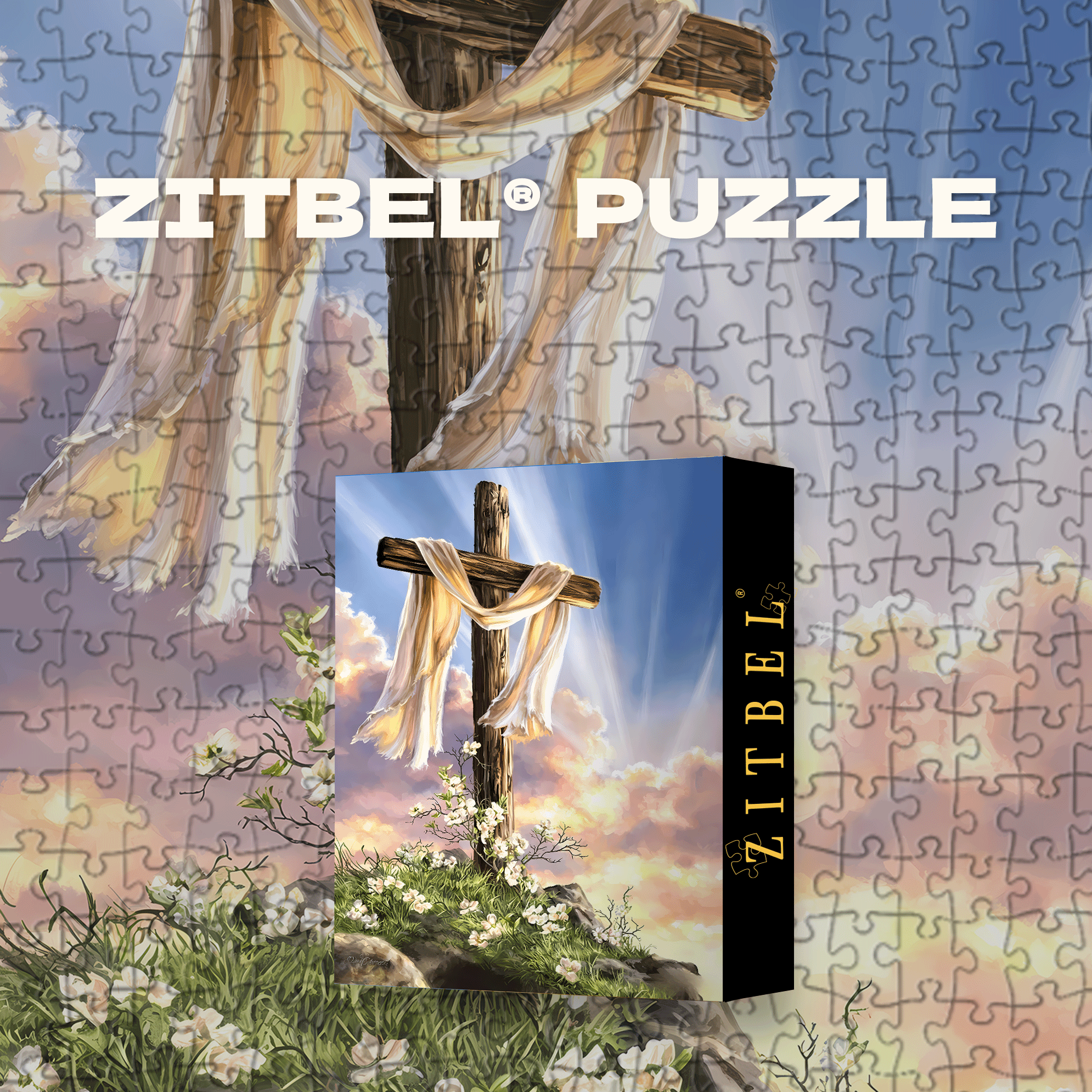 He Is Risen 500pcs/1000pcs Jigsaw Puzzle, Scratch-Resistant, Interactive Family Game & Brain-Boosting DIY Decor, Perfect for Halloween, Christmas & New Year Gifts, Family Puzzle Game