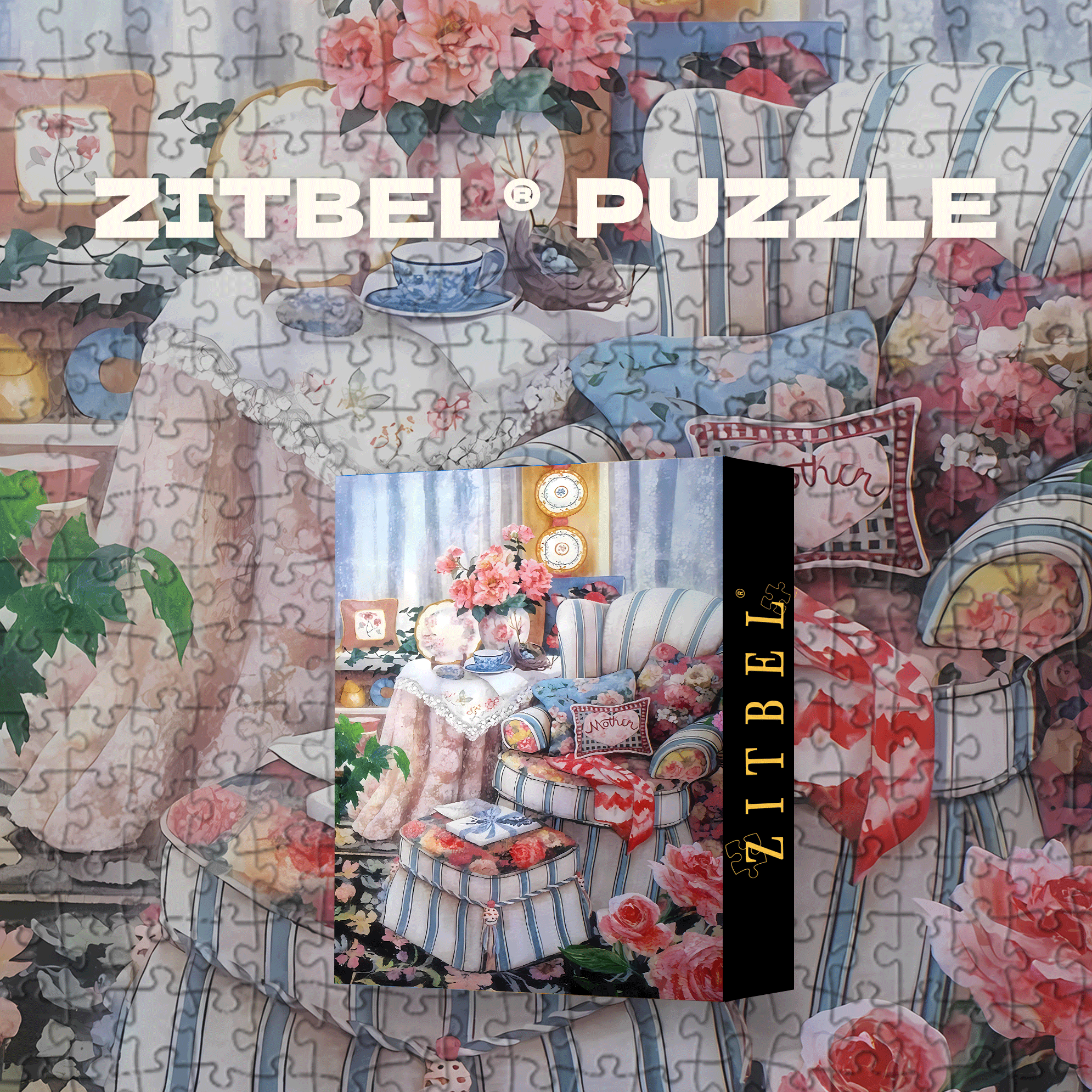 A Corner Of The Flower-filled Cottage In A Dream 500pcs/1000pcs Jigsaw Puzzle, Scratch-Resistant, Interactive Family Game & Brain-Boosting DIY Decor, Perfect for Halloween, Christmas & New Year Gifts, Family Puzzle Game