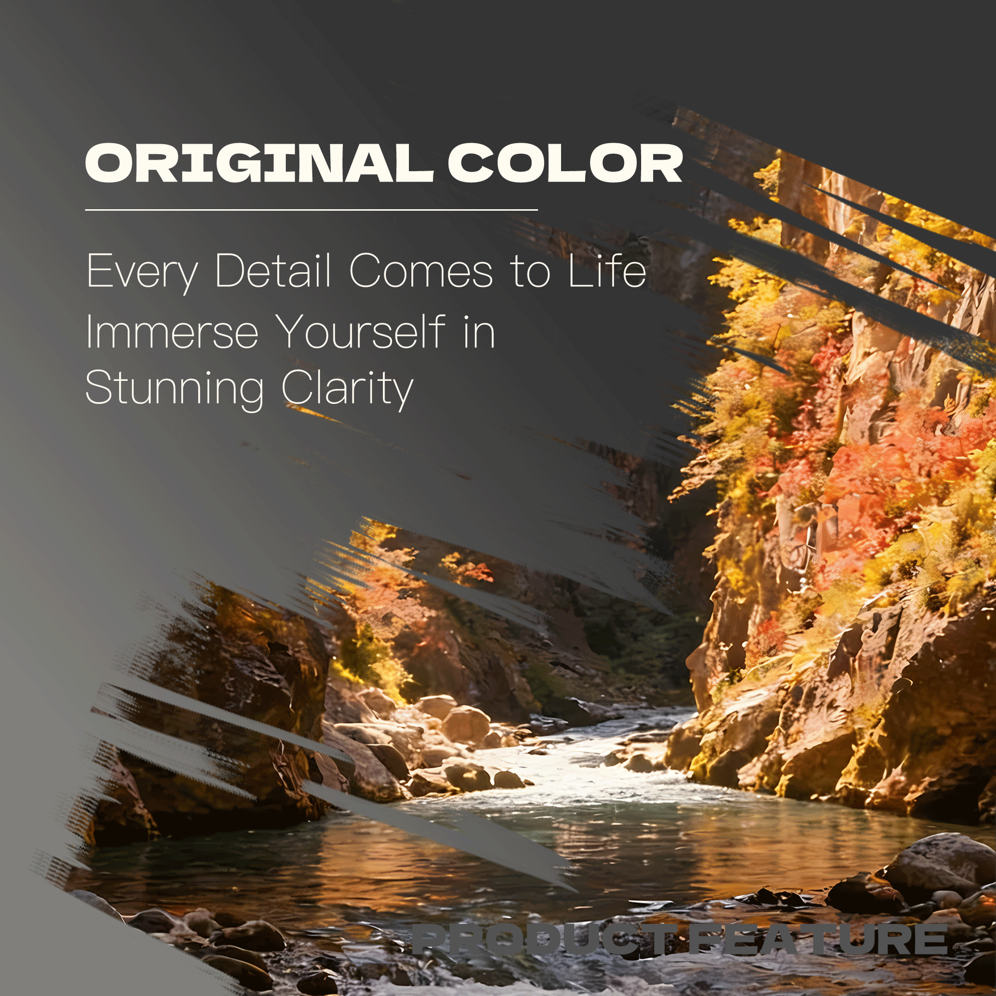 Autumn-Colored Canyon 500pcs/1000pcs Jigsaw Puzzle, Scratch-Resistant, Interactive Family Game & Brain-Boosting DIY Decor, Perfect for Halloween, Christmas & New Year Gifts, Family Puzzle Game