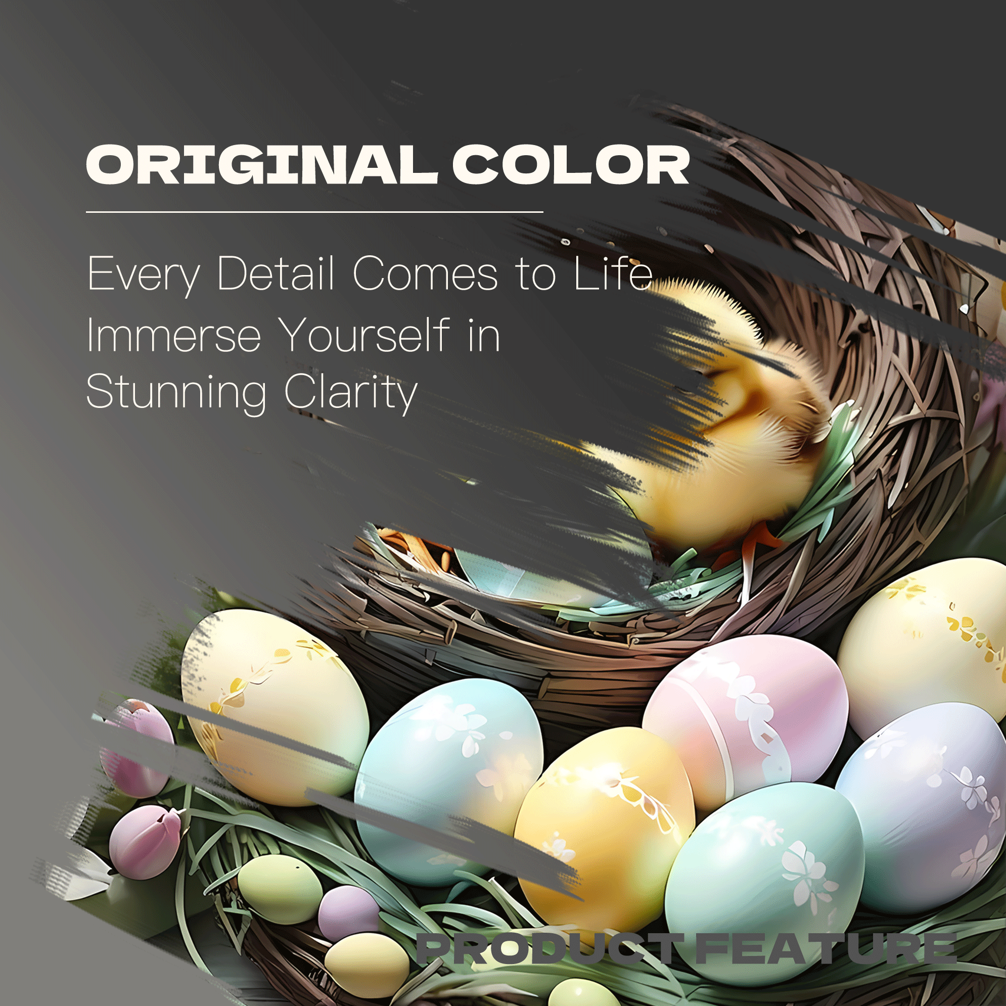 Spring Chicks In Nest 500pcs/1000pcs Jigsaw Puzzle, Scratch-Resistant, Interactive Family Game & Brain-Boosting DIY Decor, Perfect for Halloween, Christmas & New Year Gifts, Family Puzzle Game