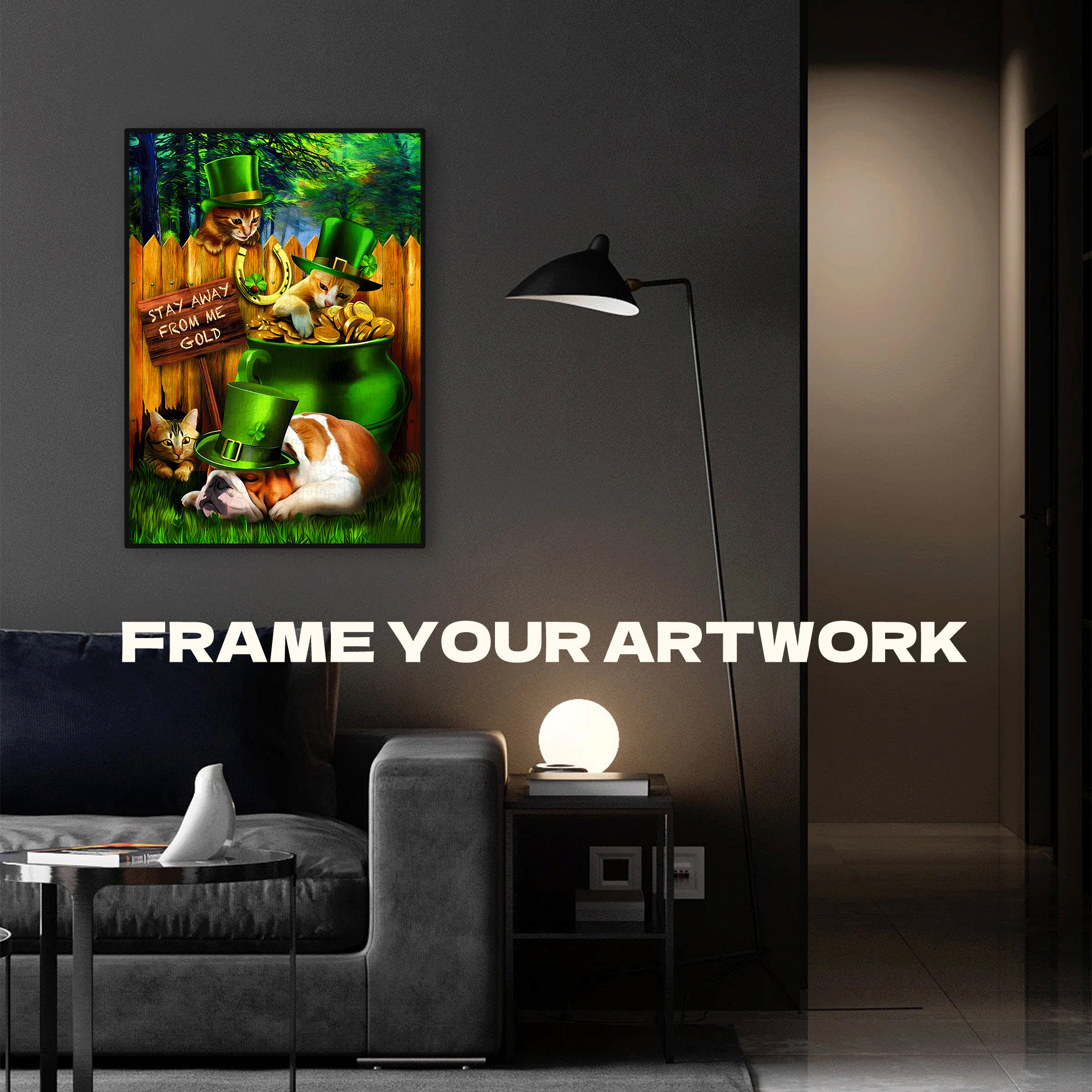 St. Patricks Day 500pcs/1000pcs Jigsaw Puzzle, Scratch-Resistant, Interactive Family Game & Brain-Boosting DIY Decor, Perfect for Halloween, Christmas & New Year Gifts, Family Puzzle Game