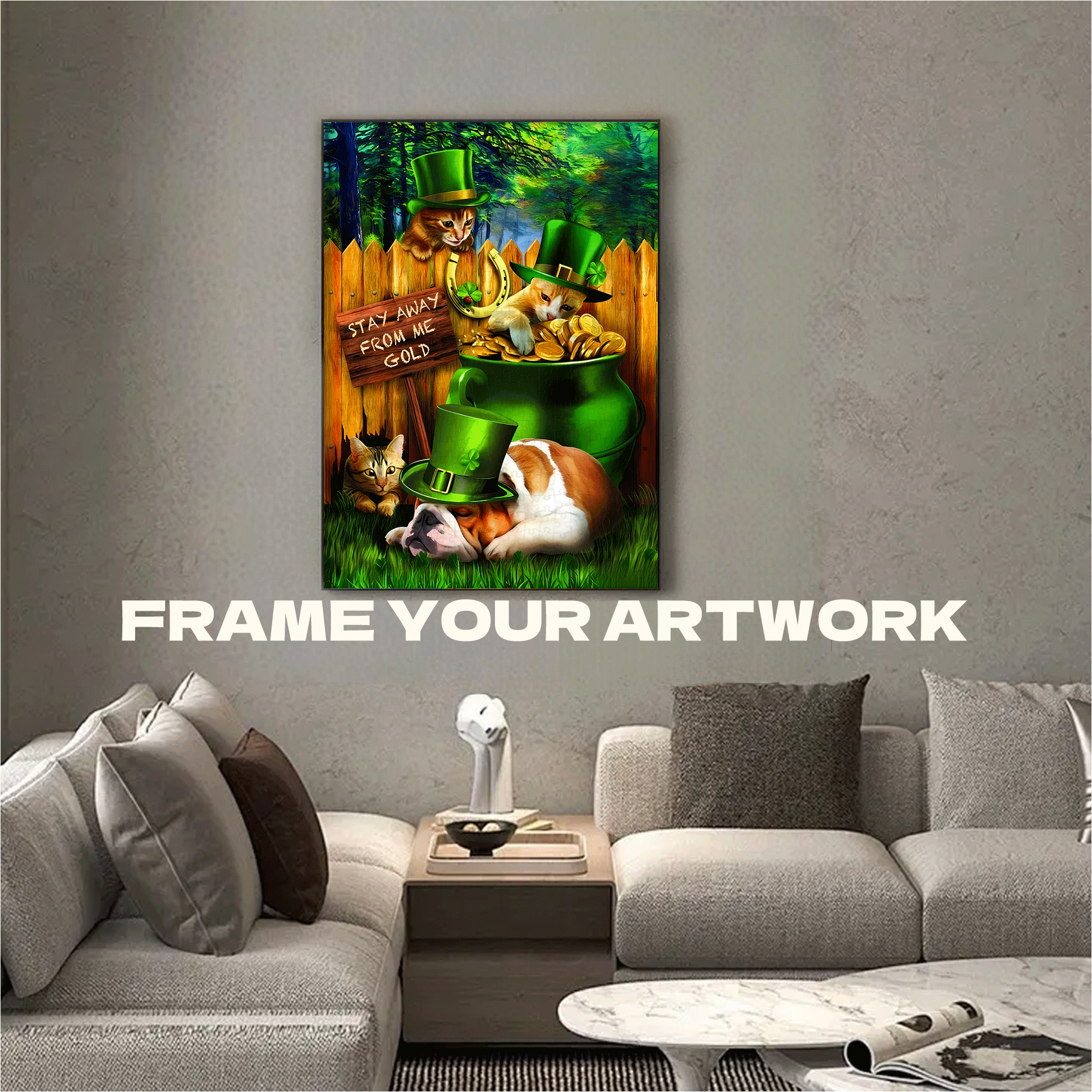 St. Patricks Day 500pcs/1000pcs Jigsaw Puzzle, Scratch-Resistant, Interactive Family Game & Brain-Boosting DIY Decor, Perfect for Halloween, Christmas & New Year Gifts, Family Puzzle Game