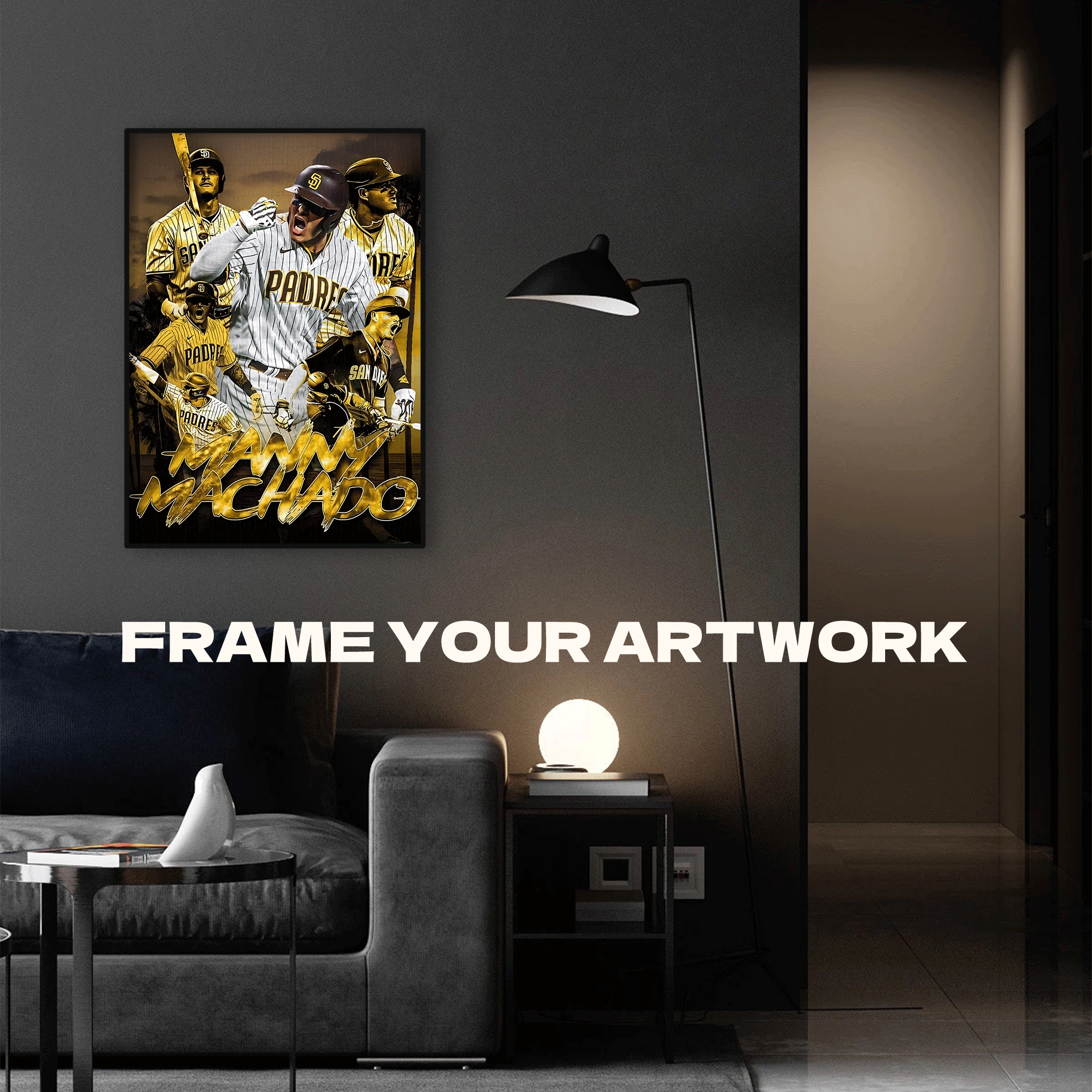 The Core Power of San Diego Padres Manny Machado 500pcs/1000pcs Jigsaw Puzzle, Scratch-Resistant, Interactive Family Game & Brain-Boosting DIY Decor, Perfect for Halloween, Christmas & New Year Gifts, Family Puzzle Game