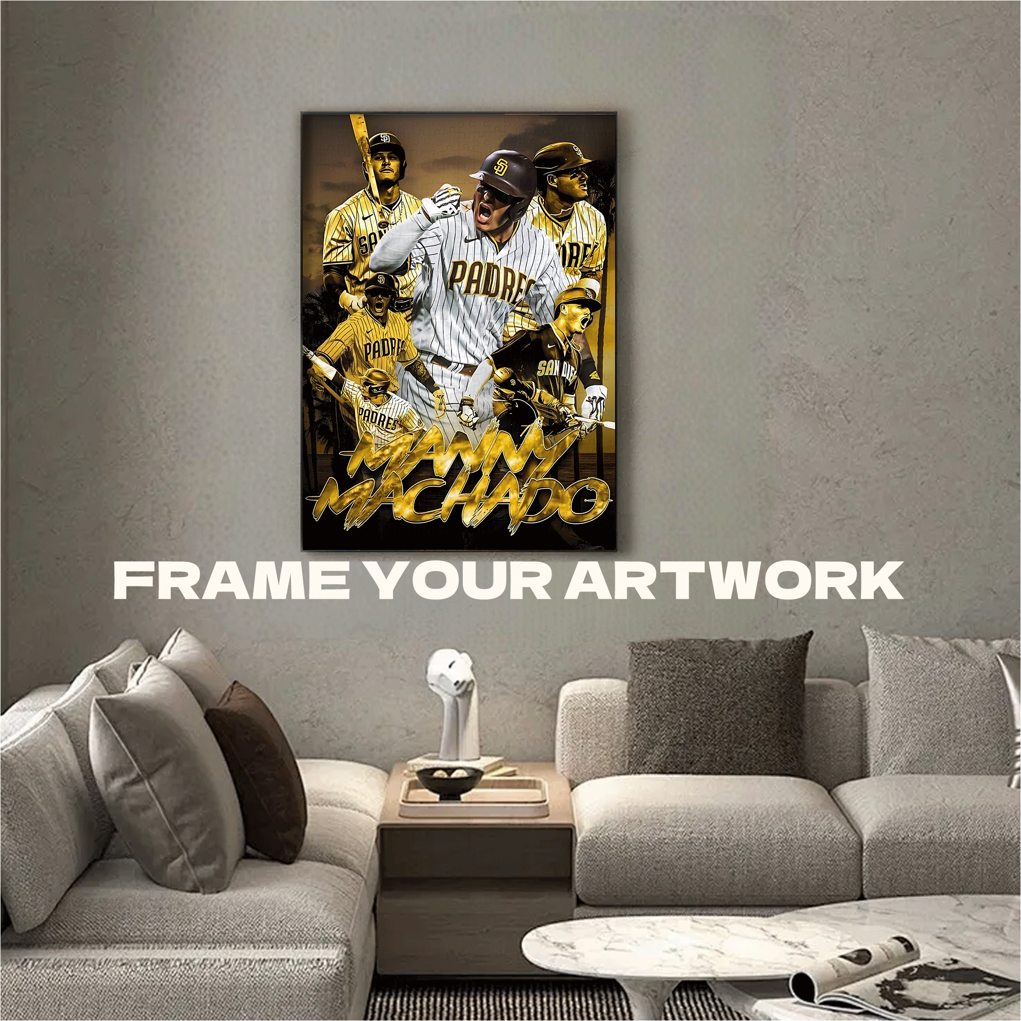 The Core Power of San Diego Padres Manny Machado 500pcs/1000pcs Jigsaw Puzzle, Scratch-Resistant, Interactive Family Game & Brain-Boosting DIY Decor, Perfect for Halloween, Christmas & New Year Gifts, Family Puzzle Game