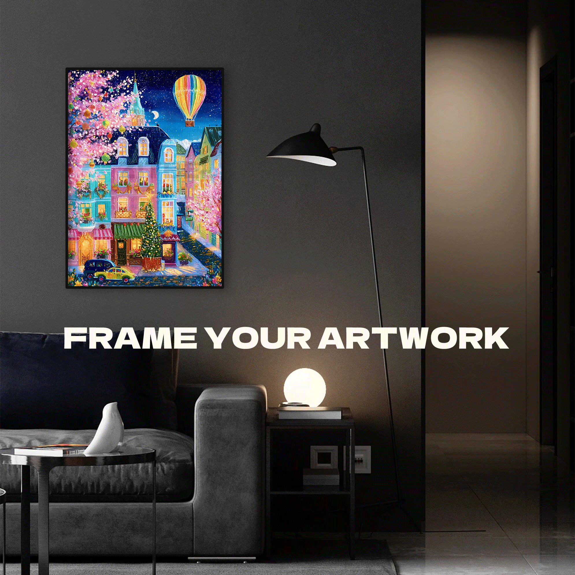 The Flower God At Night 500pcs/1000pcs Jigsaw Puzzle, Scratch-Resistant, Interactive Family Game & Brain-Boosting DIY Decor, Perfect for Halloween, Christmas & New Year Gifts, Family Puzzle Game