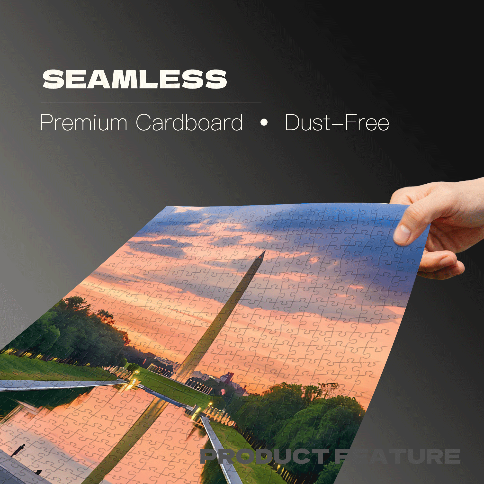 Washington Monument 500pcs/1000pcs Jigsaw Puzzle, Scratch-Resistant, Interactive Family Game & Brain-Boosting DIY Decor, Perfect for Halloween, Christmas & New Year Gifts, Family Puzzle Game