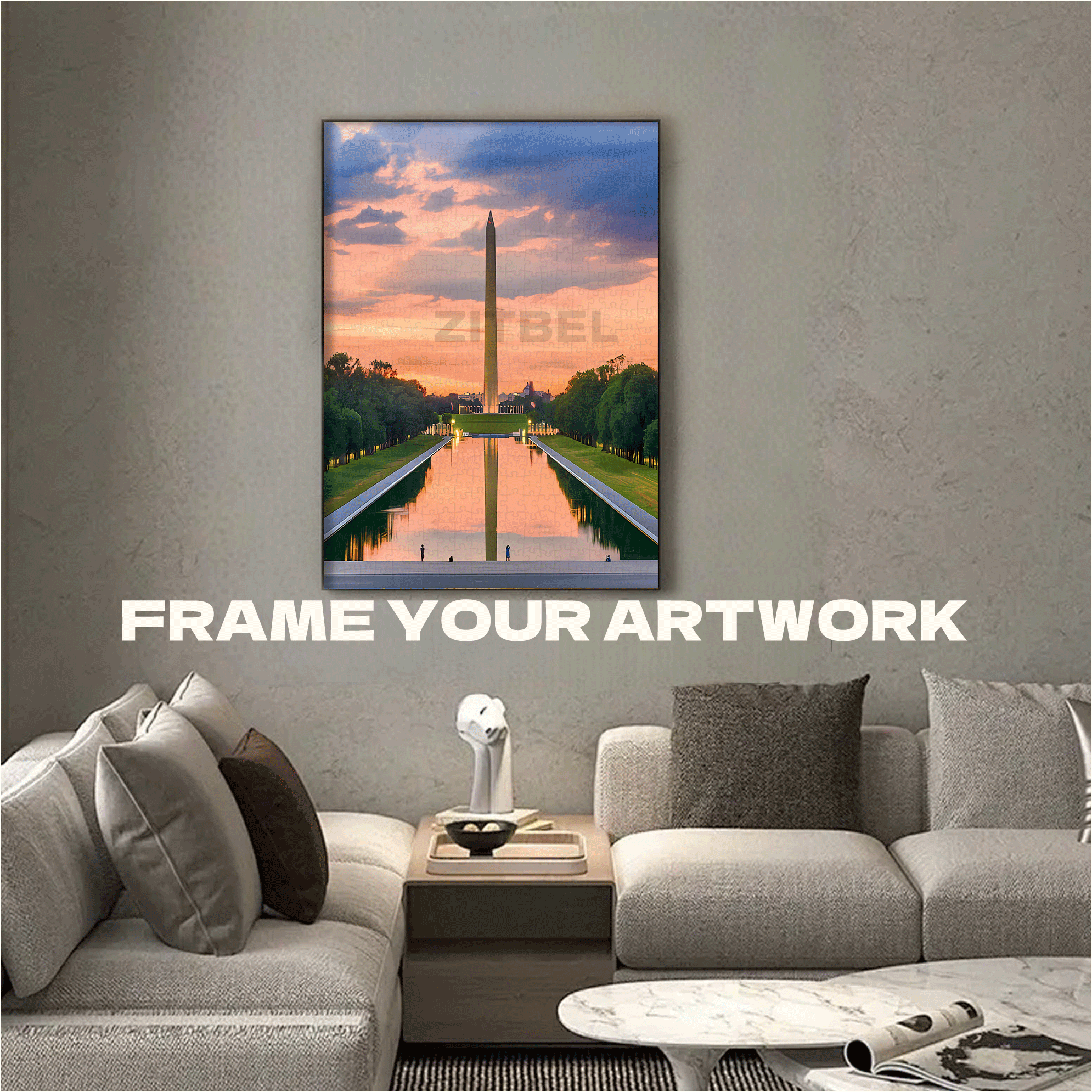 Washington Monument 500pcs/1000pcs Jigsaw Puzzle, Scratch-Resistant, Interactive Family Game & Brain-Boosting DIY Decor, Perfect for Halloween, Christmas & New Year Gifts, Family Puzzle Game