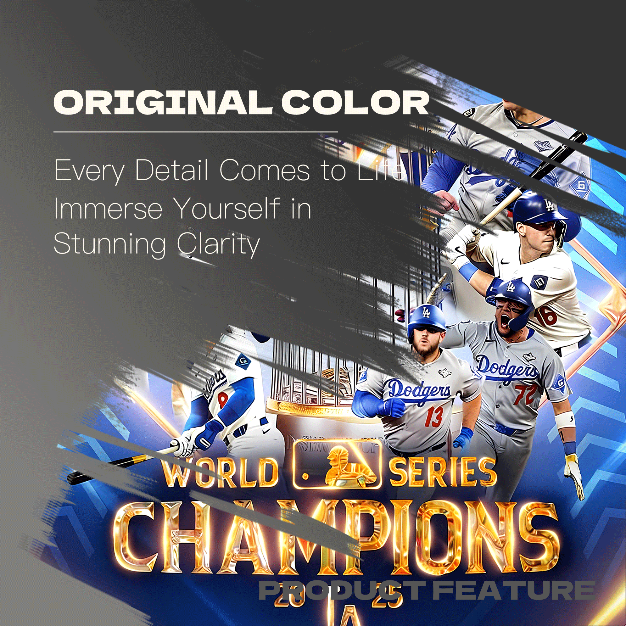 World Series Champions 2025 500pcs/1000pcs Jigsaw Puzzle, Scratch-Resistant, Interactive Family Game & Brain-Boosting DIY Decor, Perfect for Halloween, Christmas & New Year Gifts, Family Puzzle Game