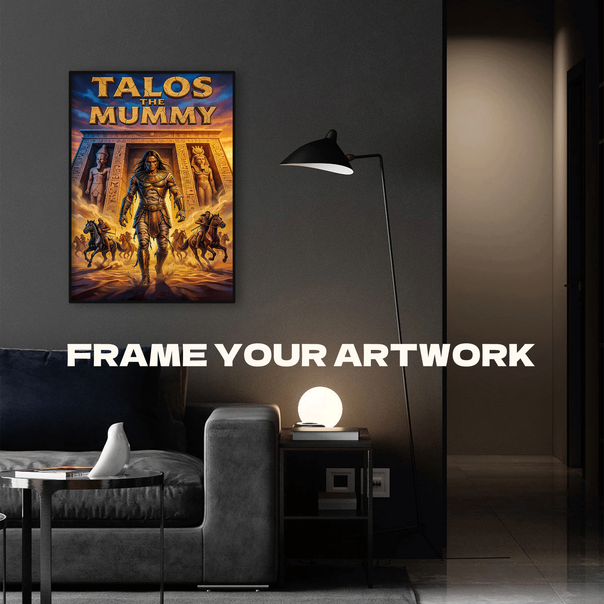 Talos The Mummy 500pcs/1000pcs Jigsaw Puzzle, Scratch-Resistant, Interactive Family Game & Brain-Boosting DIY Decor, Perfect for Halloween, Christmas & New Year Gifts, Family Puzzle Game