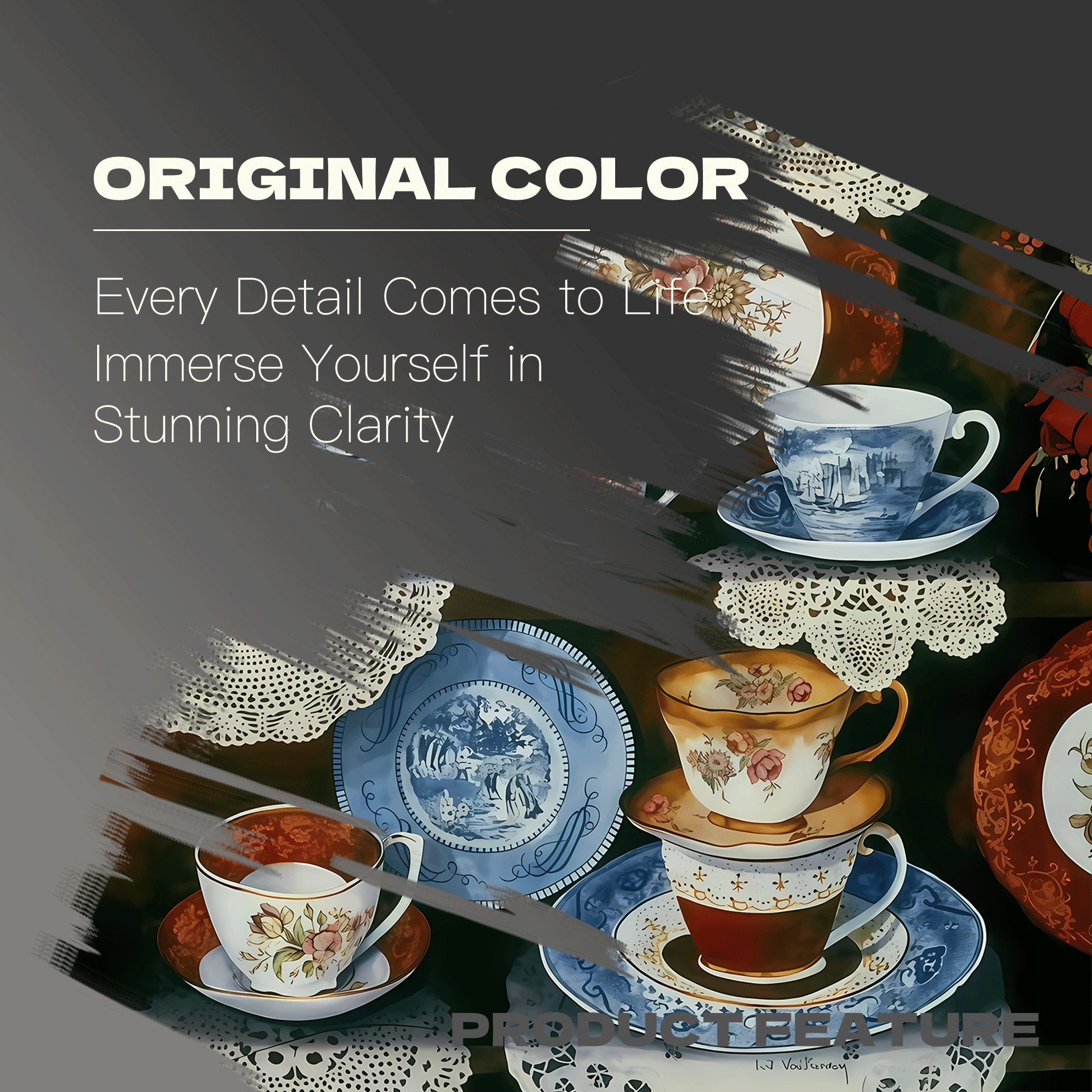 The Healing Aesthetics Of Teaware Collecting 2 500pcs/1000pcs Jigsaw Puzzle, Scratch-Resistant, Interactive Family Game & Brain-Boosting DIY Decor, Perfect for Halloween, Christmas & New Year Gifts, Family Puzzle Game