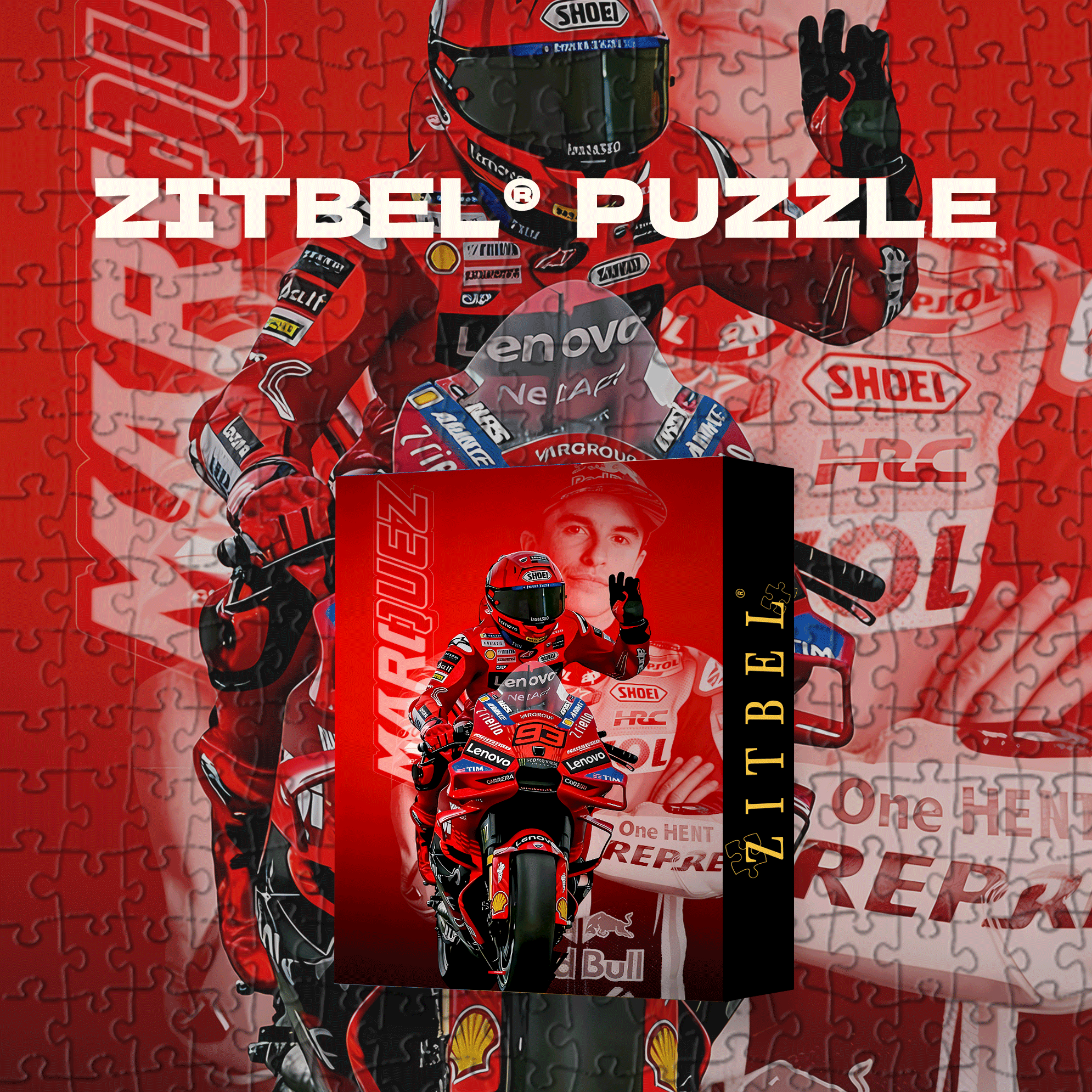 The Red Warrior 500pcs/1000pcs Jigsaw Puzzle, Scratch-Resistant, Interactive Family Game & Brain-Boosting DIY Decor, Perfect for Halloween, Christmas & New Year Gifts, Family Puzzle Game