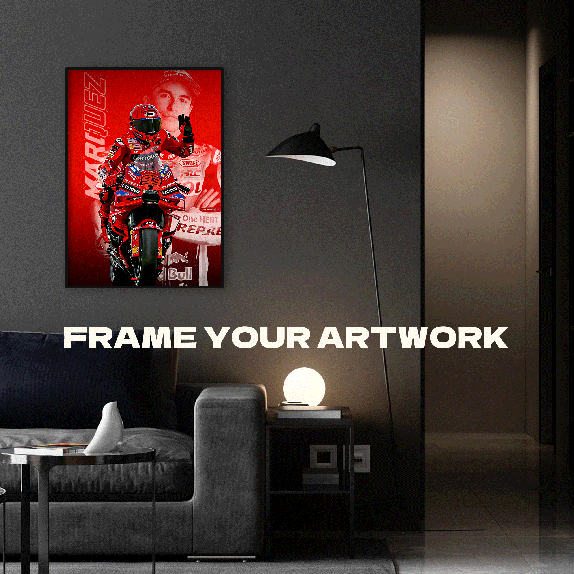 The Red Warrior 500pcs/1000pcs Jigsaw Puzzle, Scratch-Resistant, Interactive Family Game & Brain-Boosting DIY Decor, Perfect for Halloween, Christmas & New Year Gifts, Family Puzzle Game