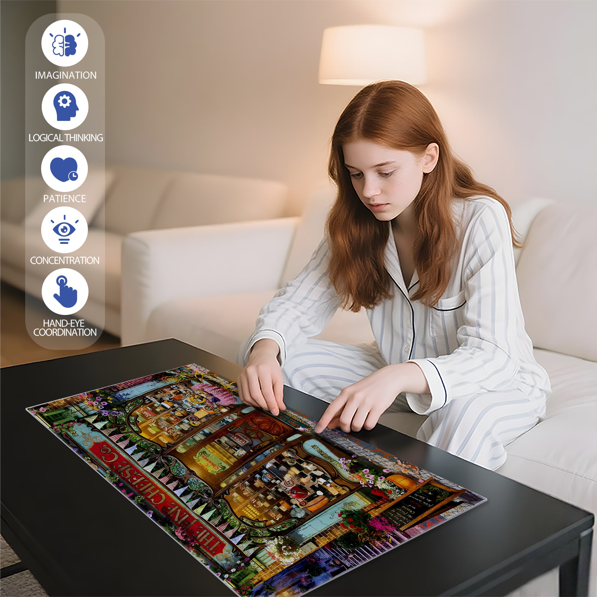 Cheese 500pcs/1000pcs Jigsaw Puzzle, Scratch-Resistant, Paper Material, Interactive Family Game & Brain-Boosting DIY Decor, Perfect for Halloween, Christmas & New Year Gifts, Family Puzzle Game